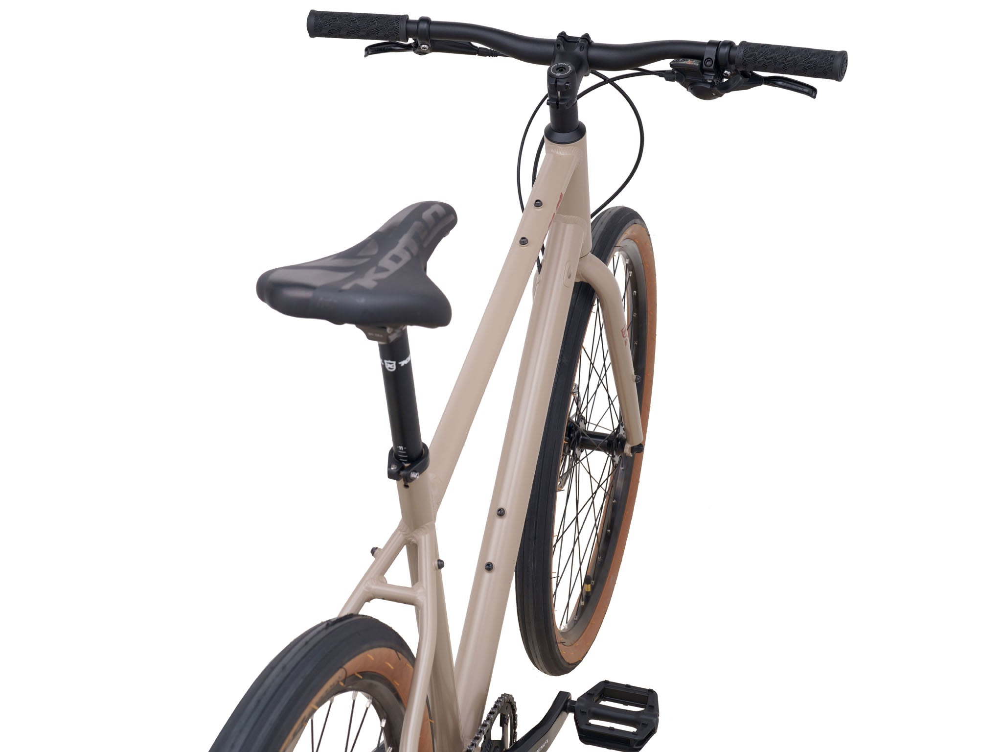 Dew Urban Commuter Bicycle viewed from the side, perfect for city commuting.