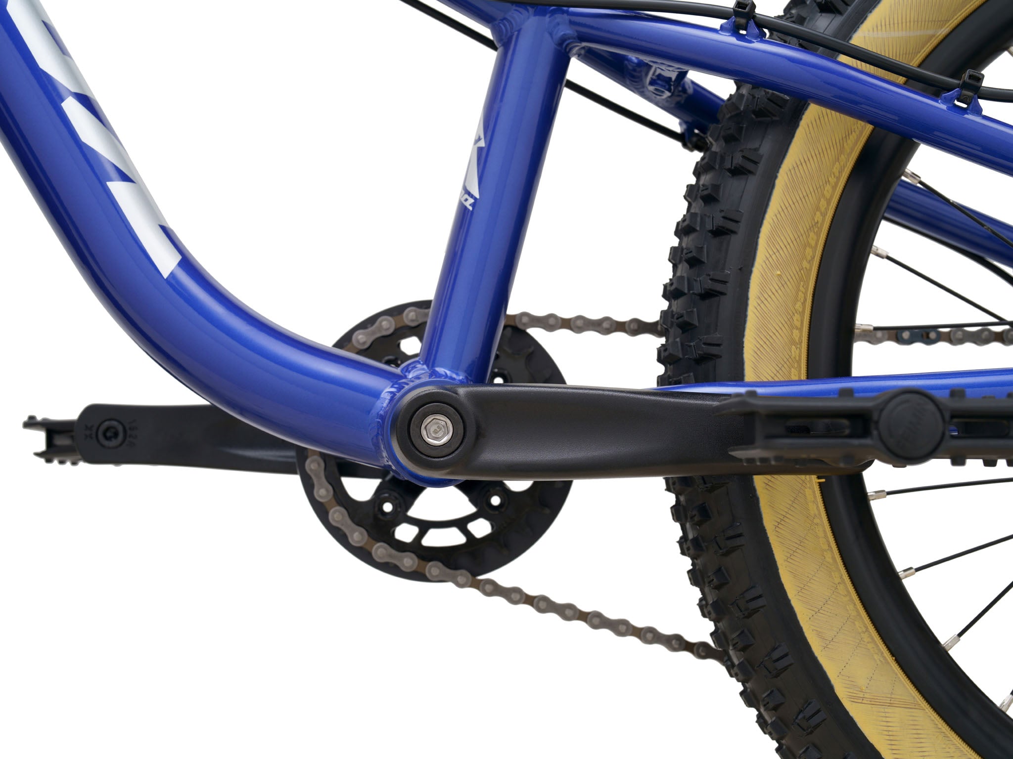 Front suspension detail of TrailRipper 20 highlighting its 60mm fork