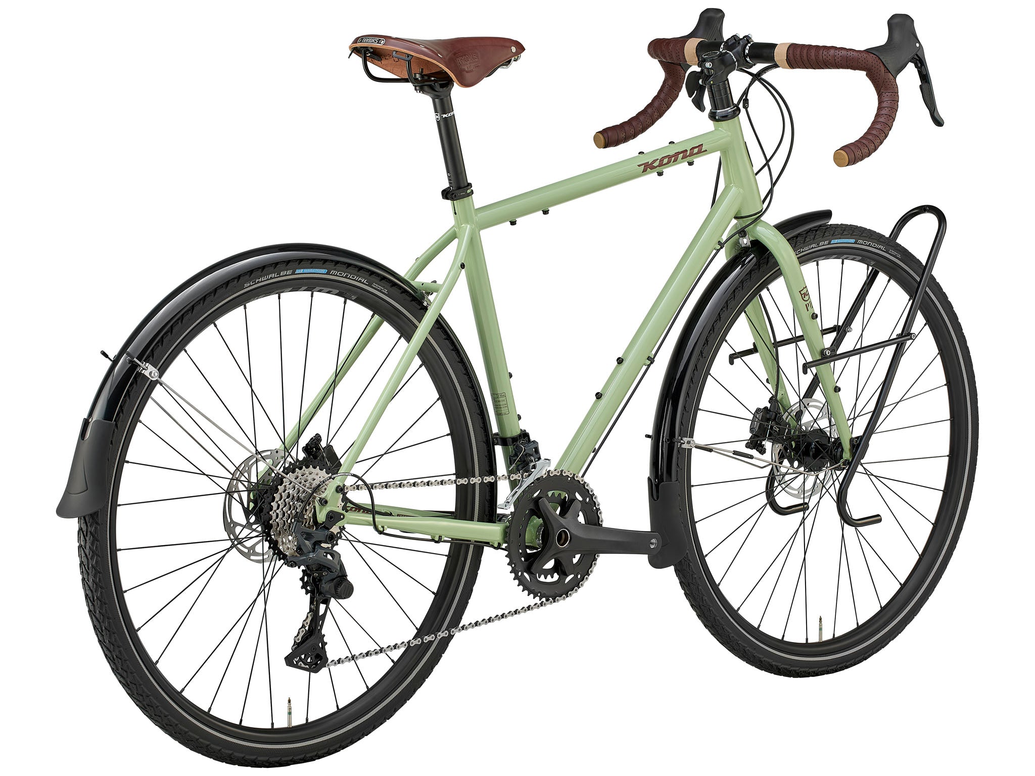 Sutra bike loaded with gear on a scenic bike tour route