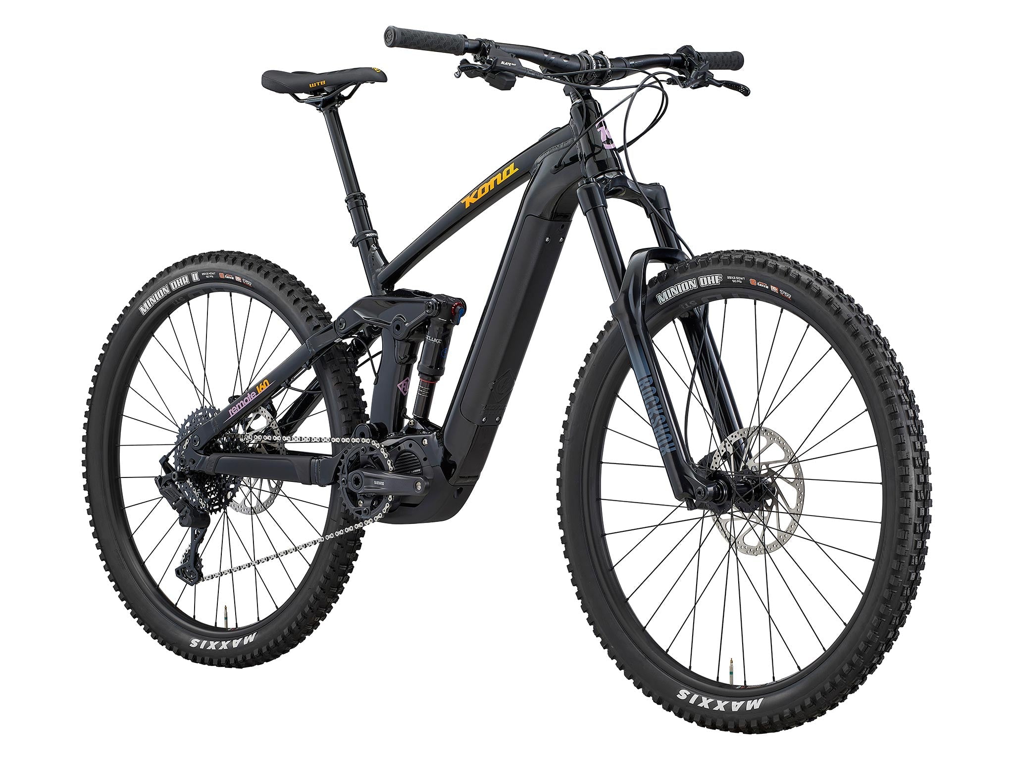 Side view of Remote 160 e-MTB, showcasing the 29-inch wheels and durable frame.