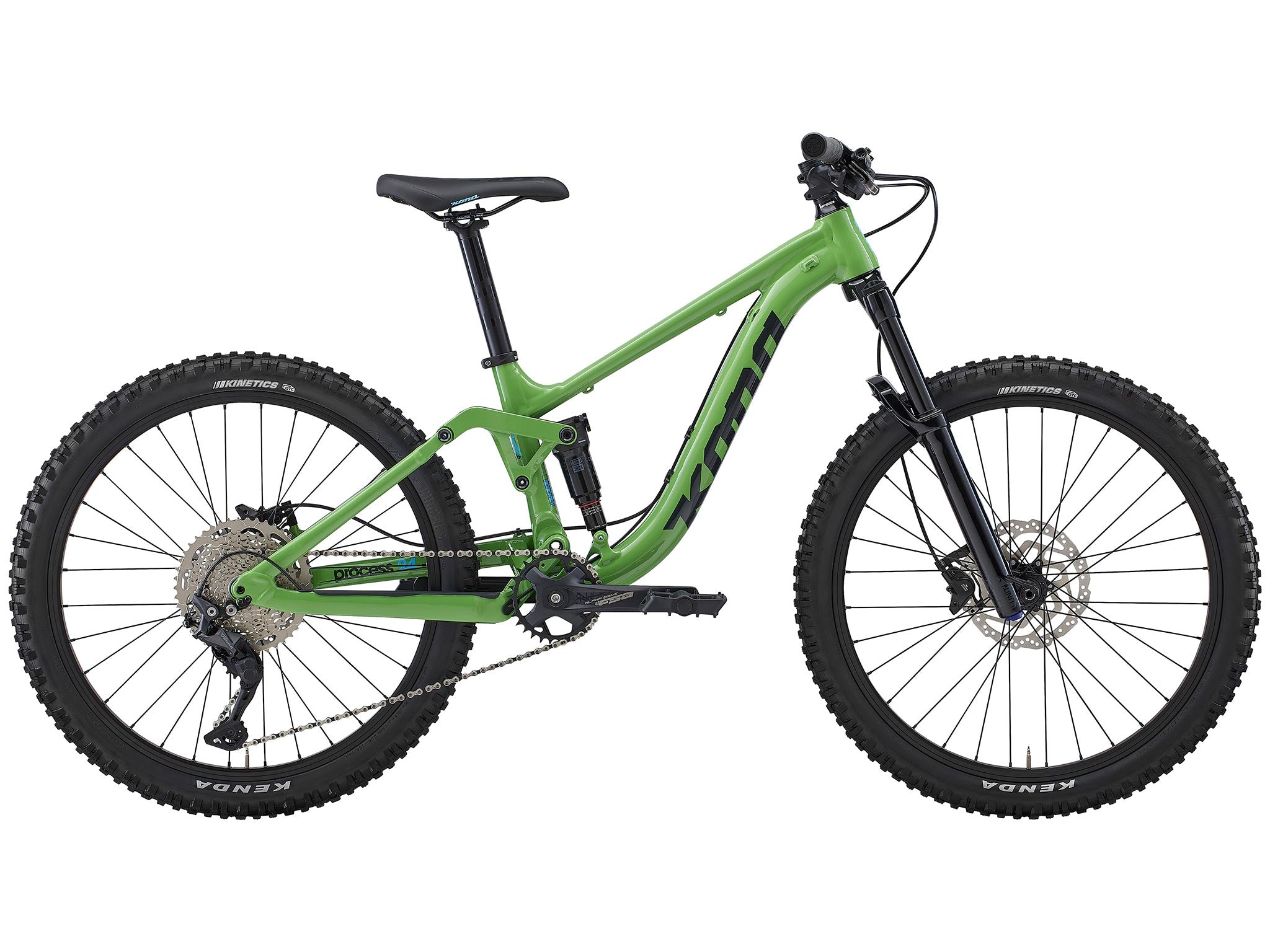 TrailBlazer 24 mountain bike showcasing its sleek design on a downhill trail.