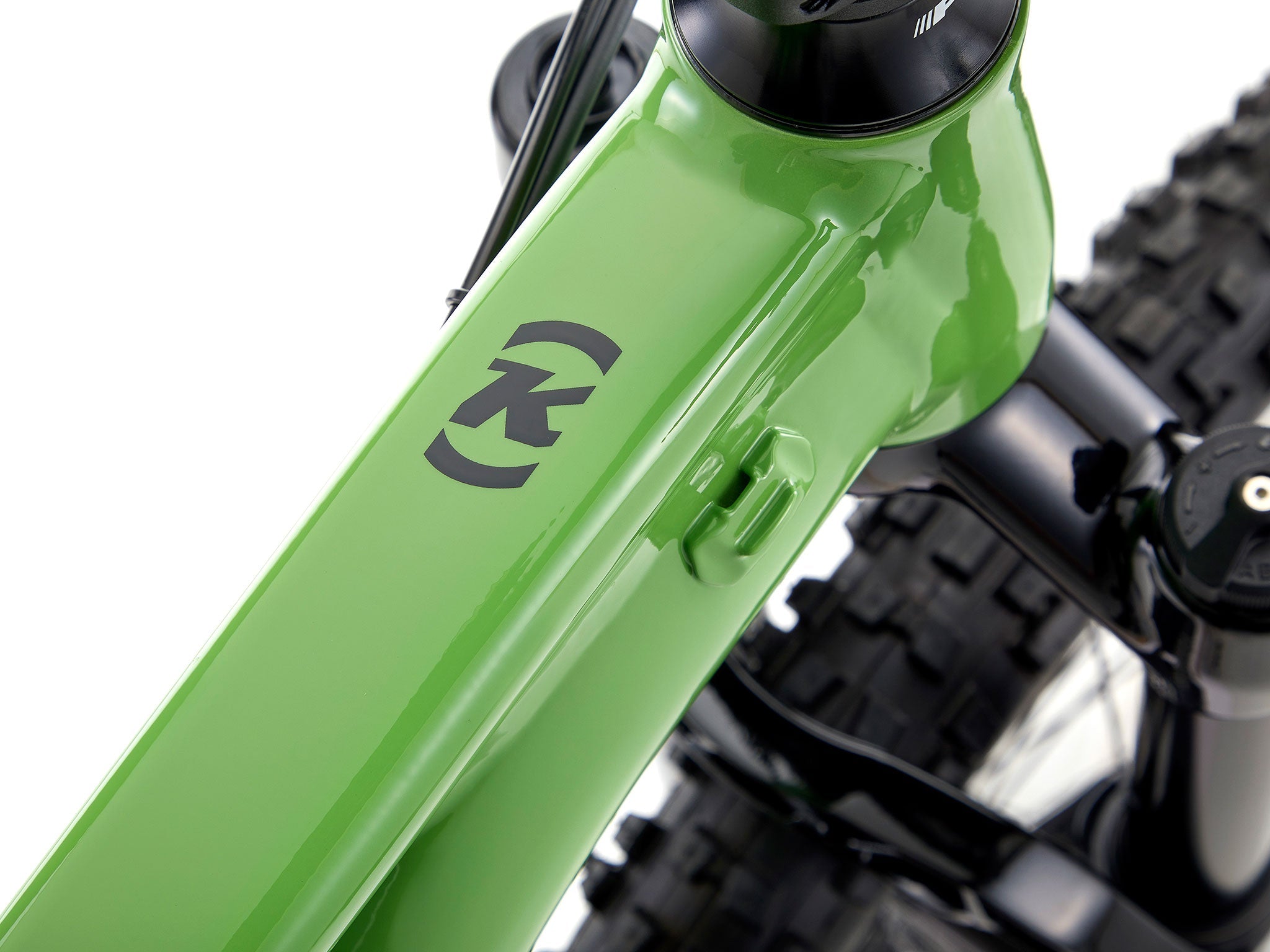 Close-up of the TrailBlazer 24s hydraulic disc brakes and gear system.