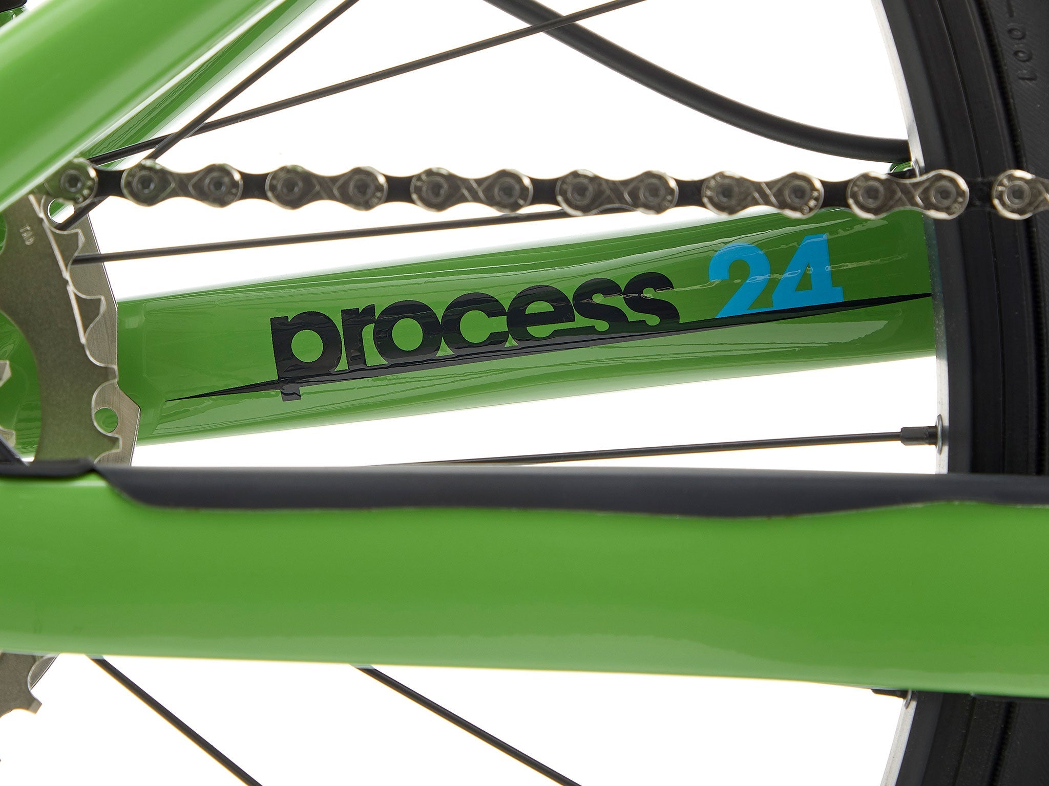 TrailBlazer 24 mountain bike showcasing its sleek design on a downhill trail.