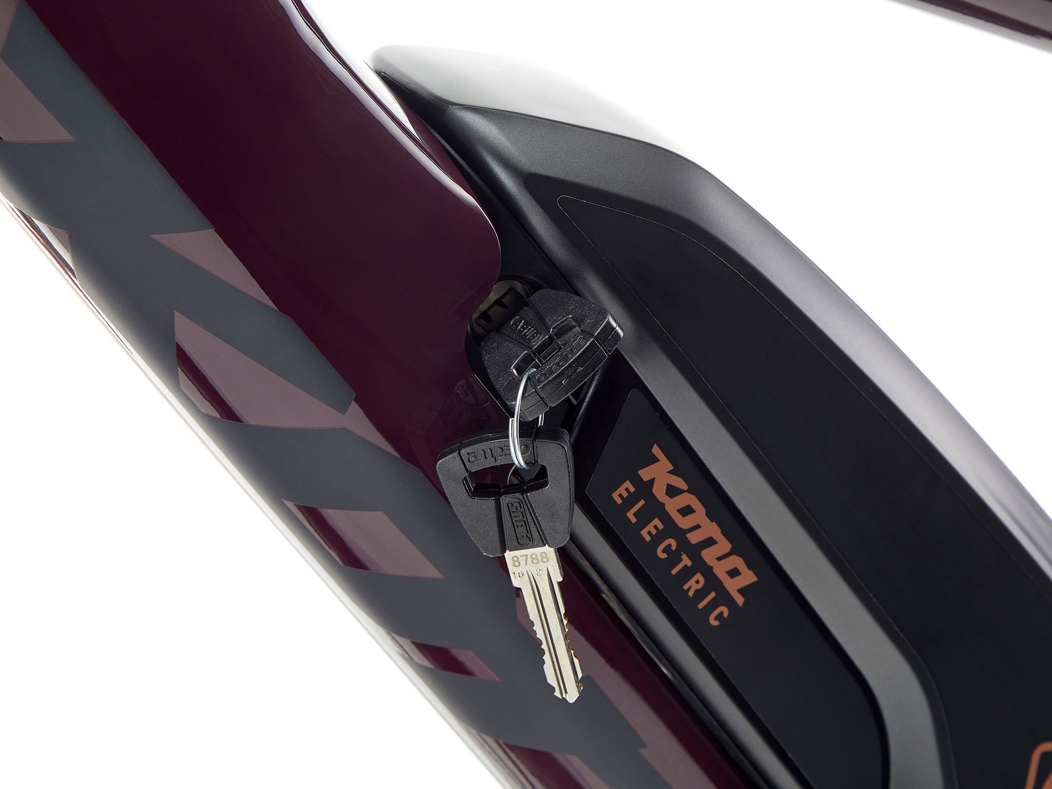 Close-up view of the Shimano pedal-assist motor on the El Kahuna electric bike.