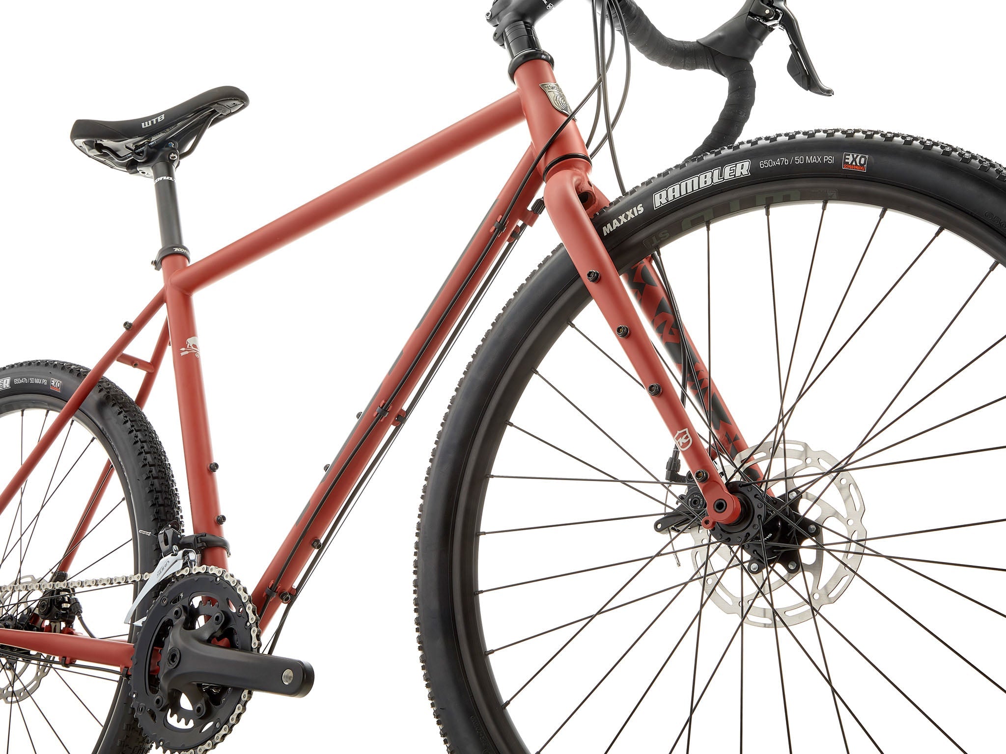 Close-up of Rove bikes durable steel frame