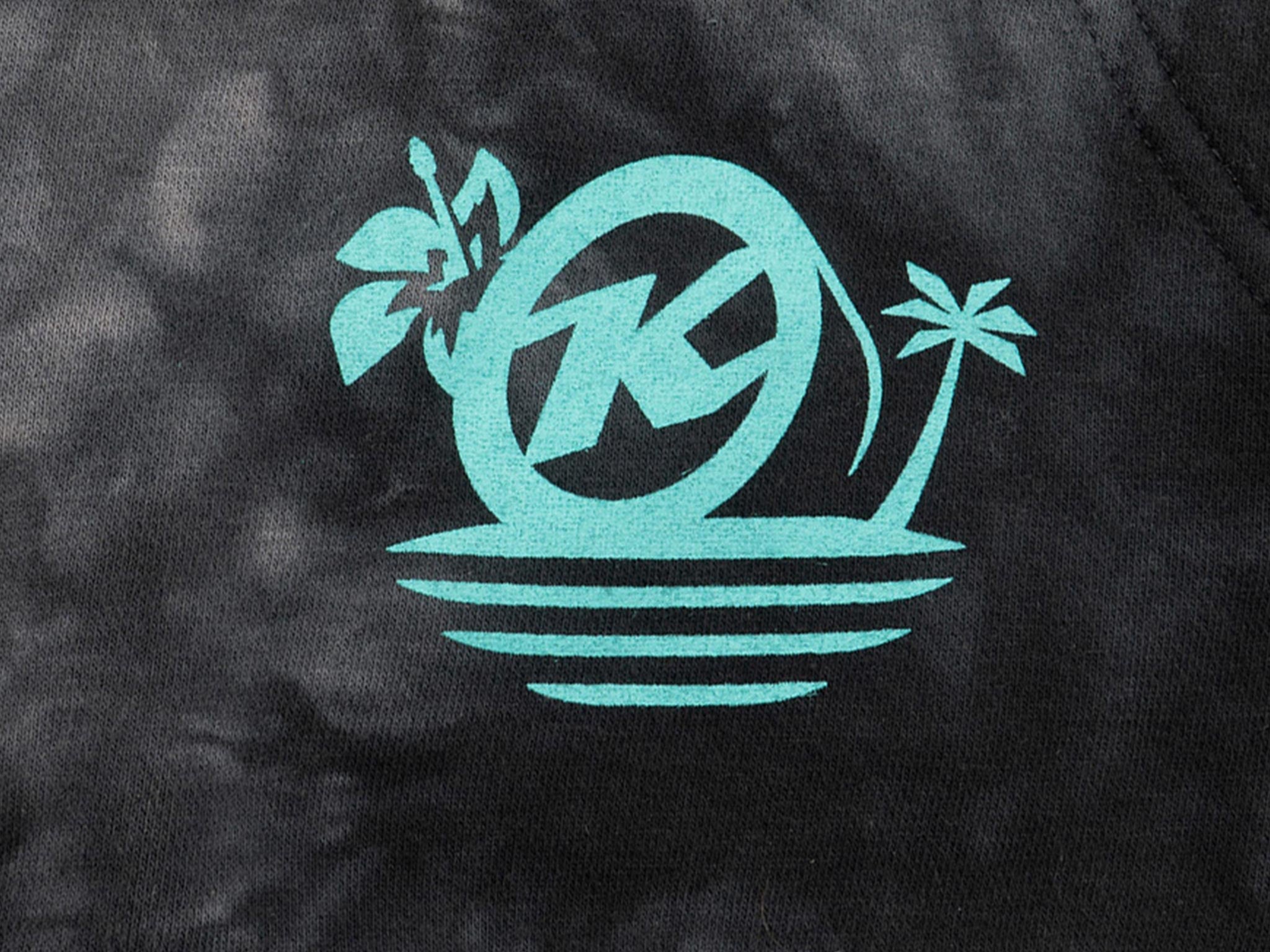 Back view of the Tropical Vibes Tie Dye Hoodie, perfect for casual wear.