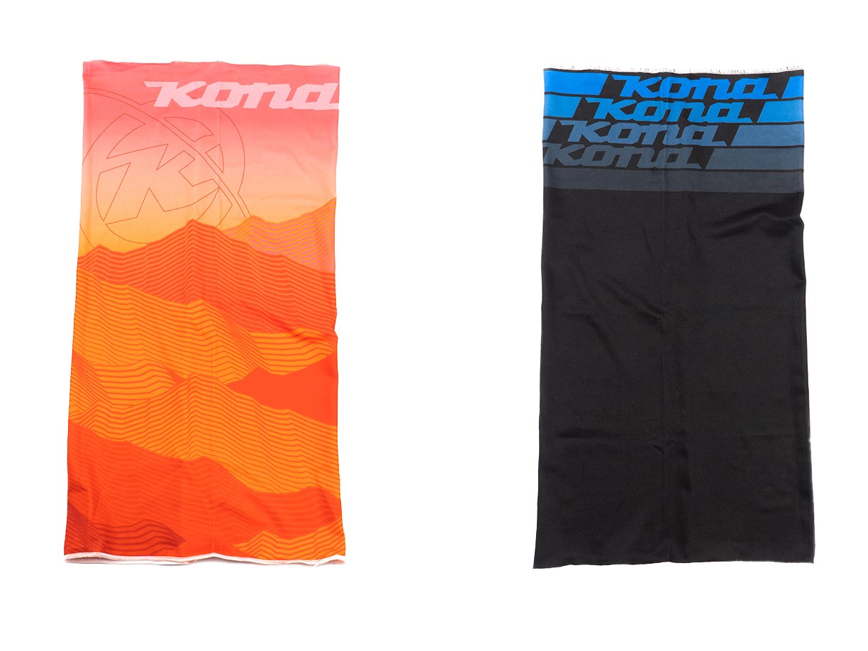 Close-up of a lightweight sun protection neck cover on a hiker