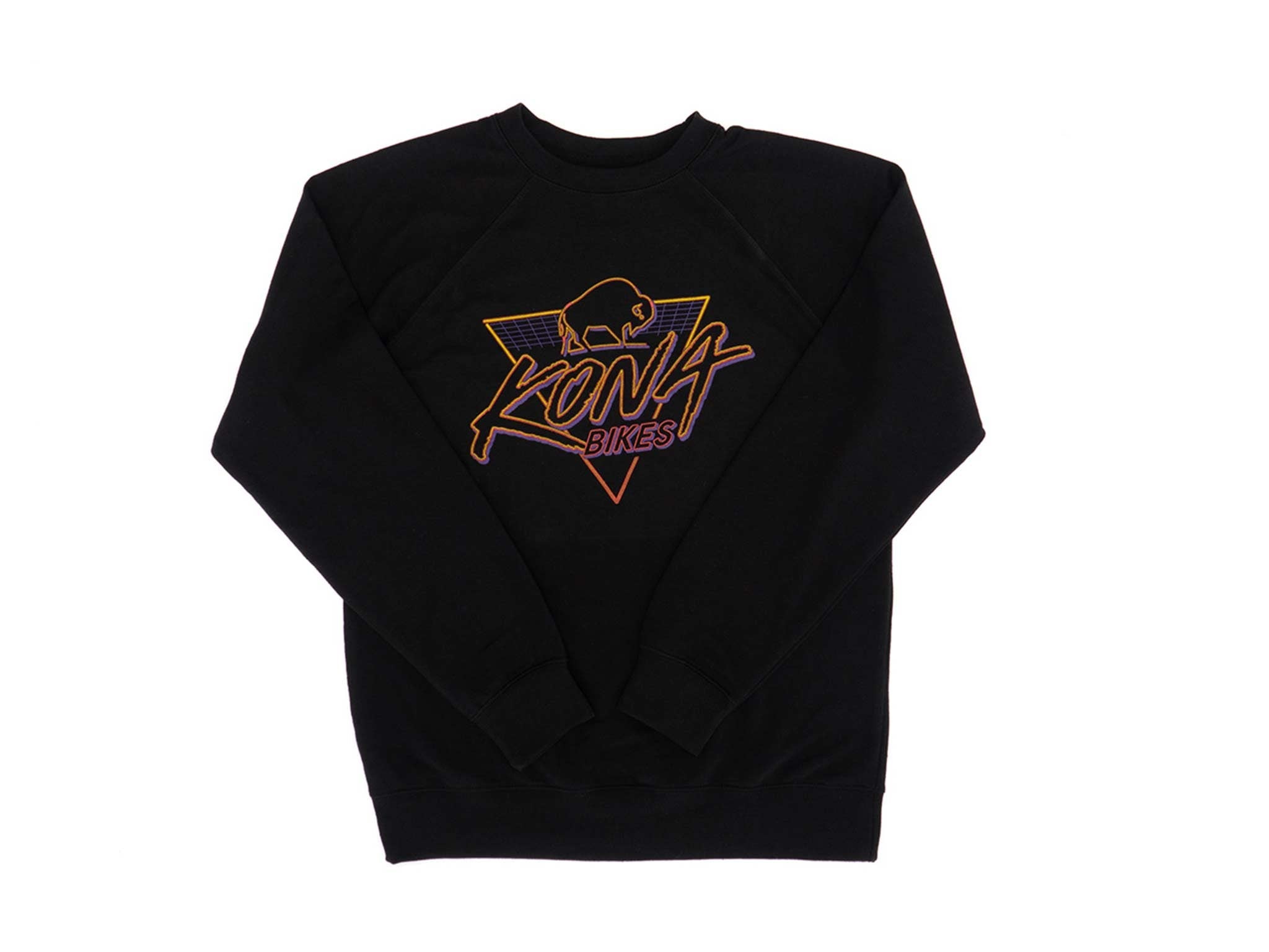 Front view of the Retro Comfort Unisex Crewneck Pullover, showcasing its retro design and lightweight fabric.
