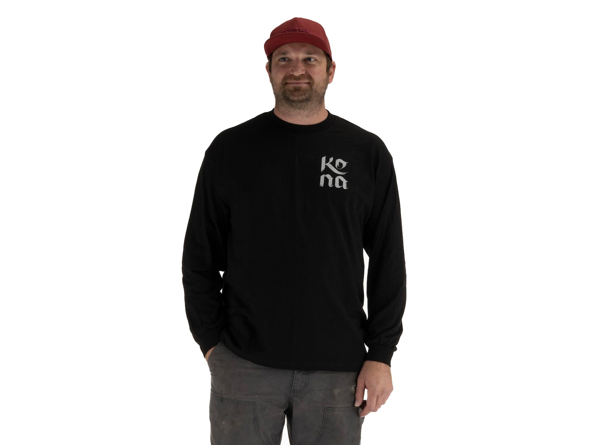 Side view of the unique casual wear showcasing ribbed cuffs and classic fit.