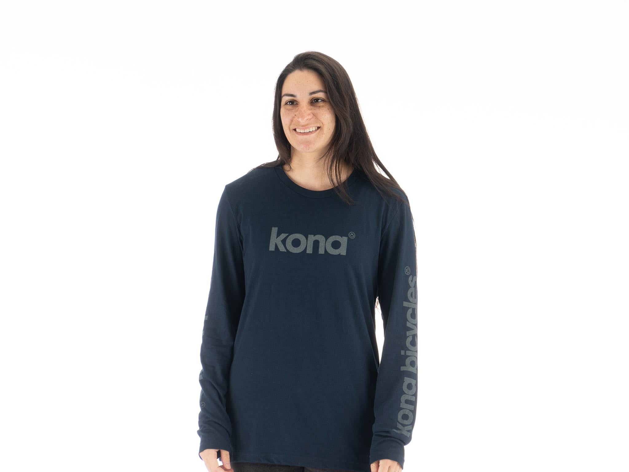 Front view of street legal long sleeve t-shirt showcasing bold graphics