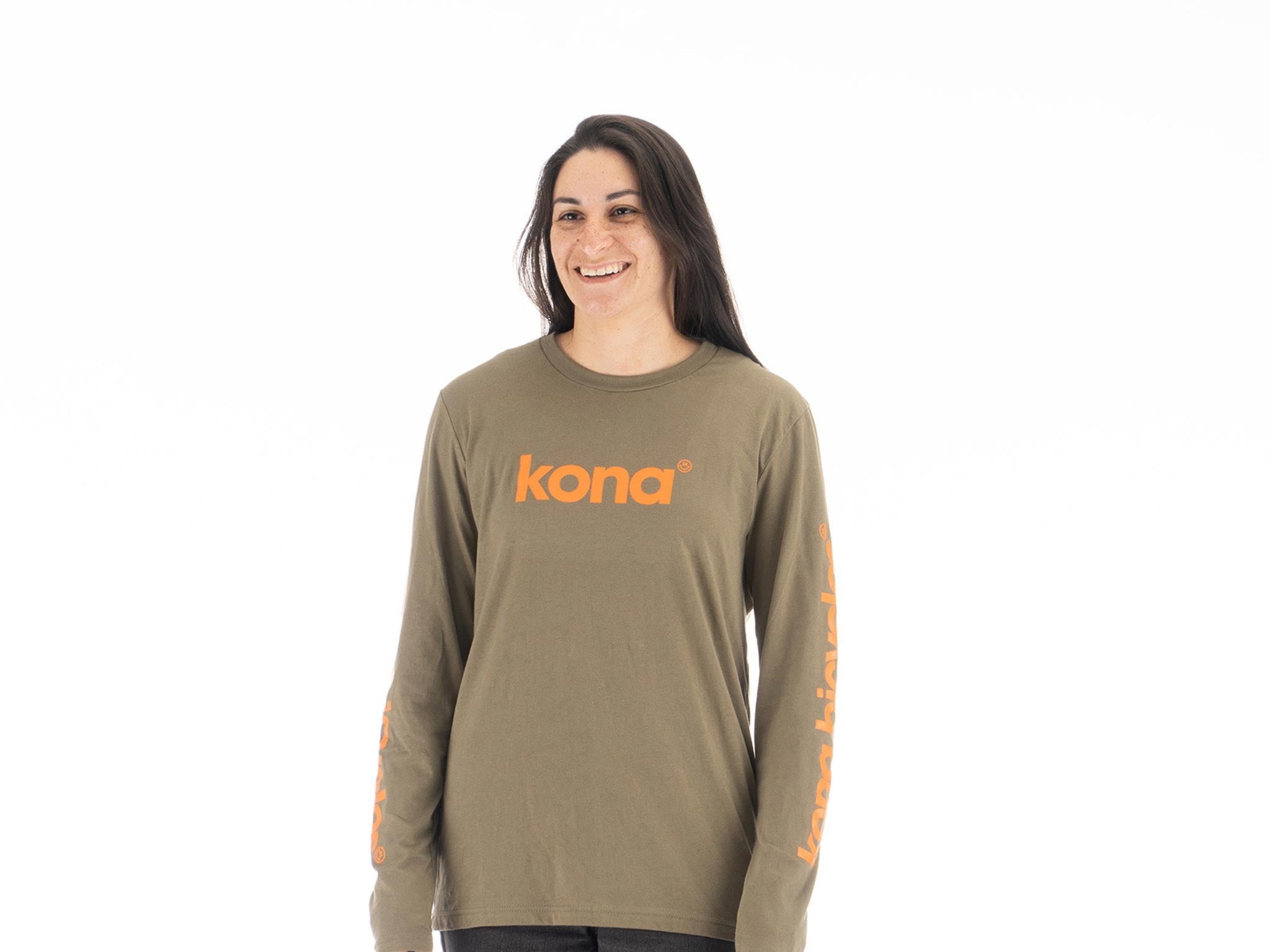 Front view of street legal long sleeve t-shirt showcasing bold graphics