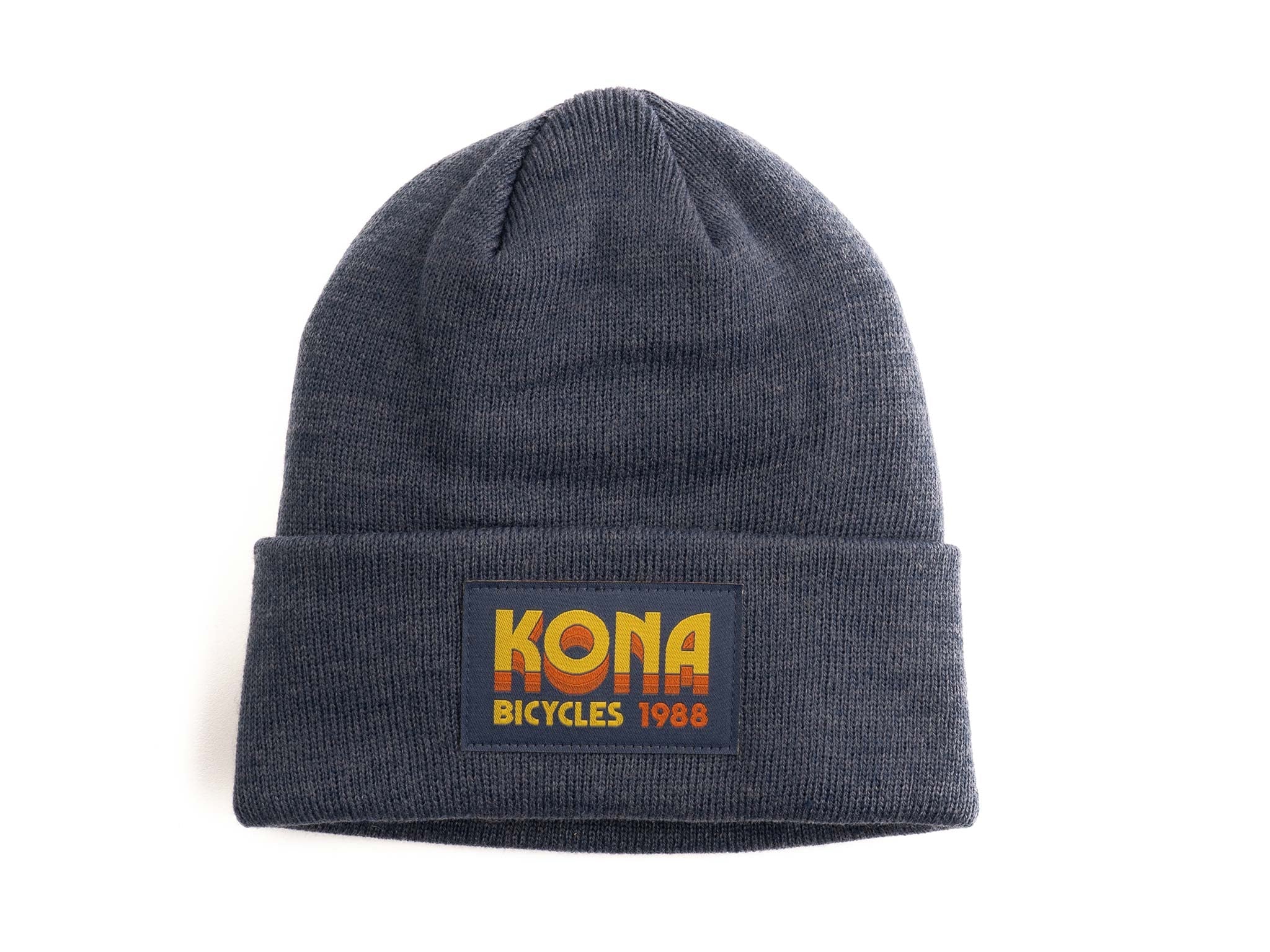 Chic Comfort Winter Beanie in blue, showcasing its soft rib knit texture.