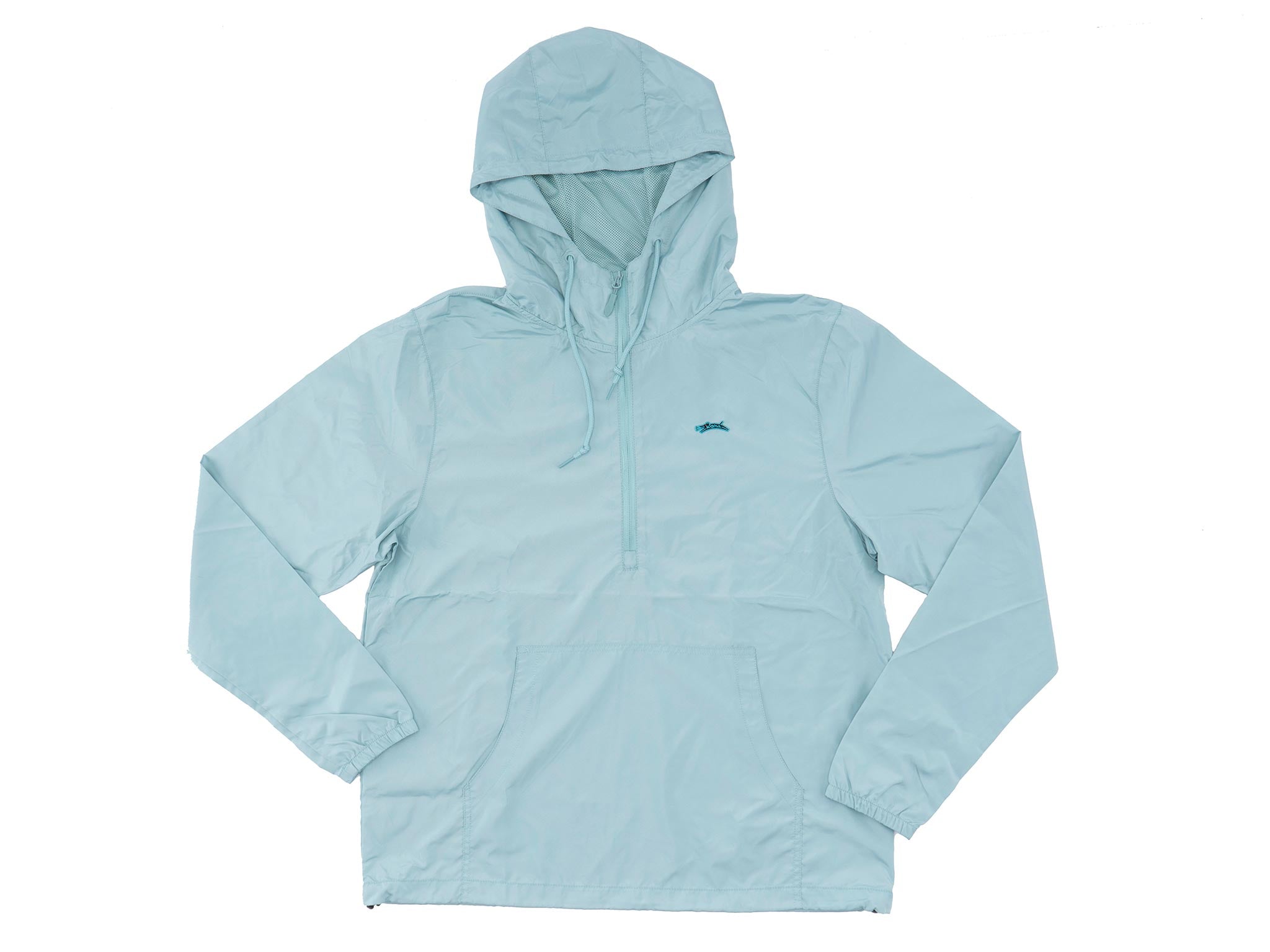 Kona K9 Lightweight Dog Windbreaker in action during a rainy walk