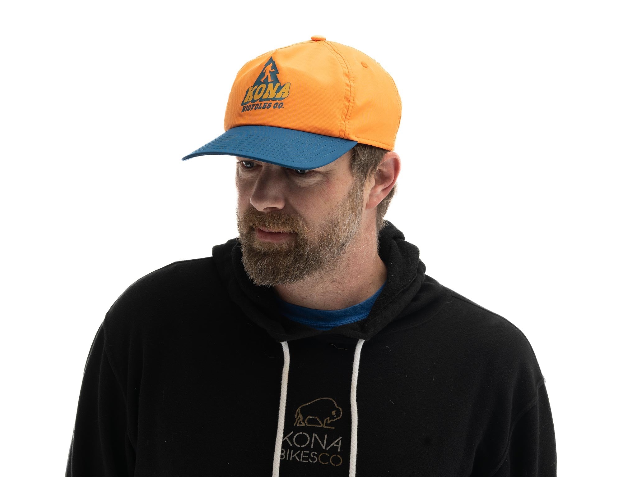 Lifestyle shot of Boogie Dan hat being worn outdoors during a sunny day.
