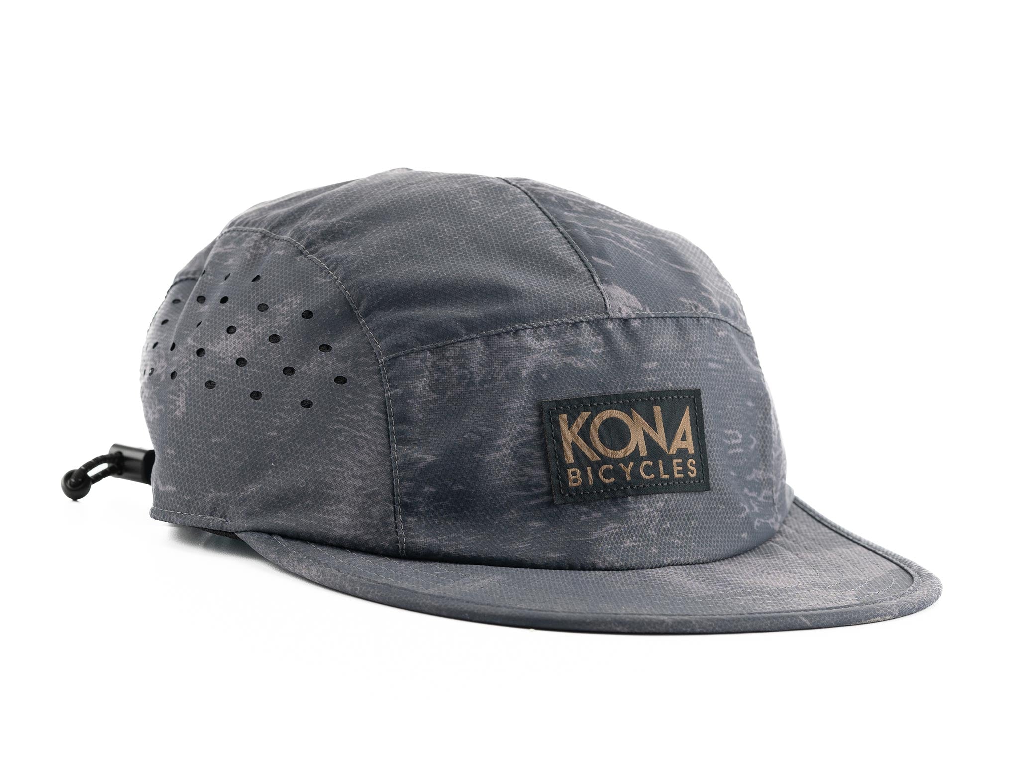 Close-up of Kona Ink Cap showing breathable perforations and UPF 50+ fabric