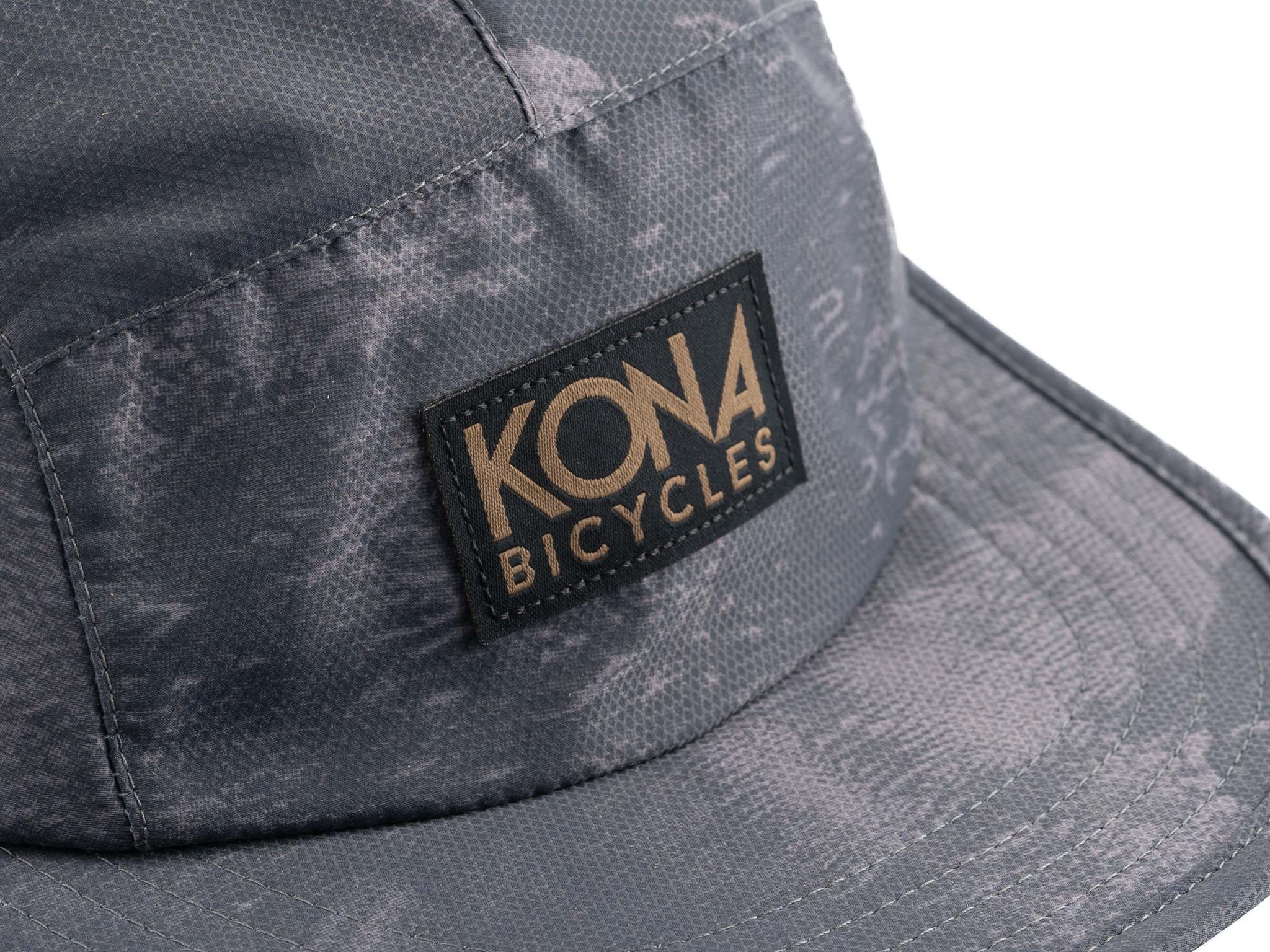 Detail of floatable EVA brim on the Kona Ink Cap, emphasizing durability and visibility