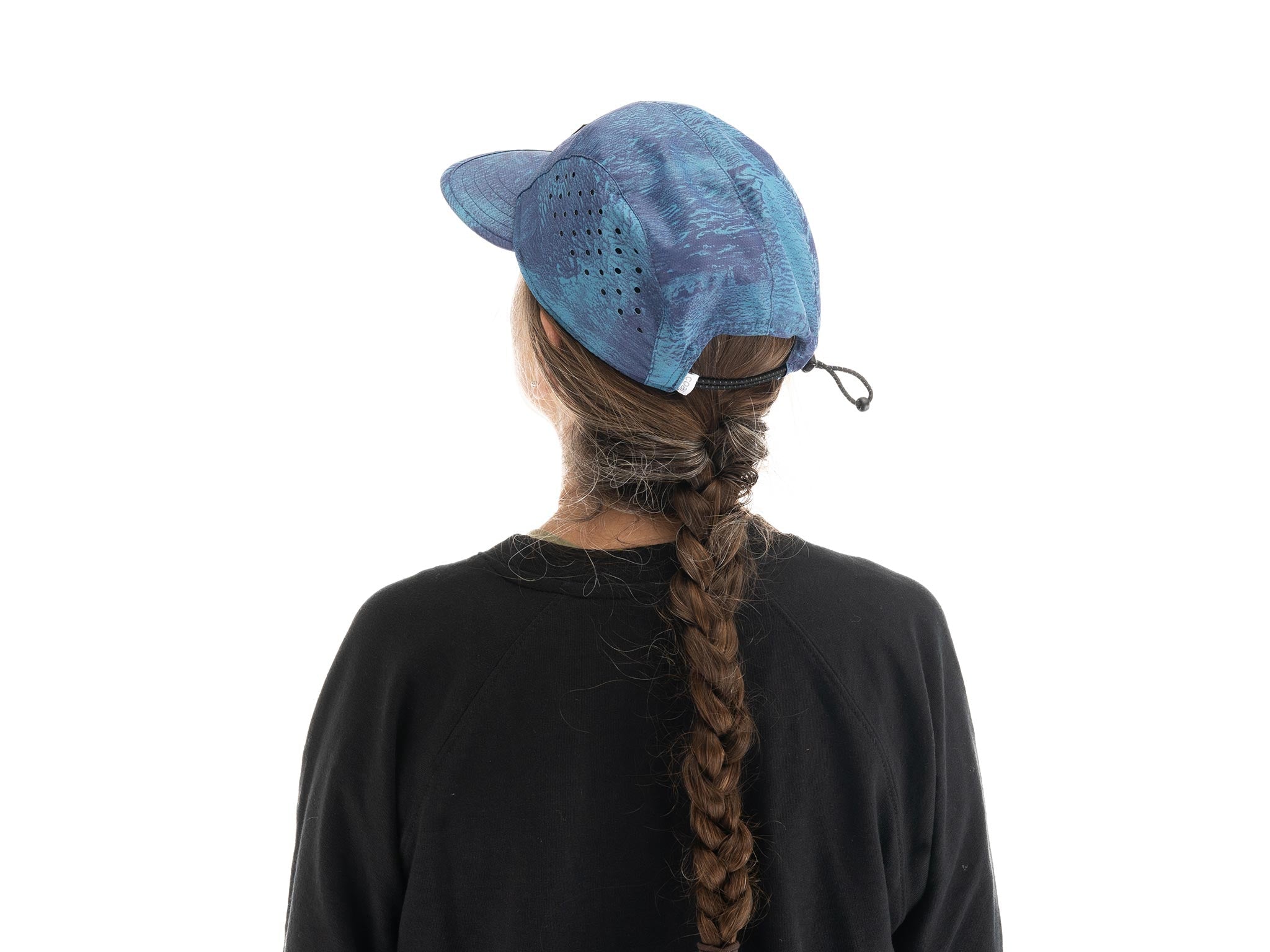 Detail of floatable EVA brim on the Kona Ink Cap, emphasizing durability and visibility