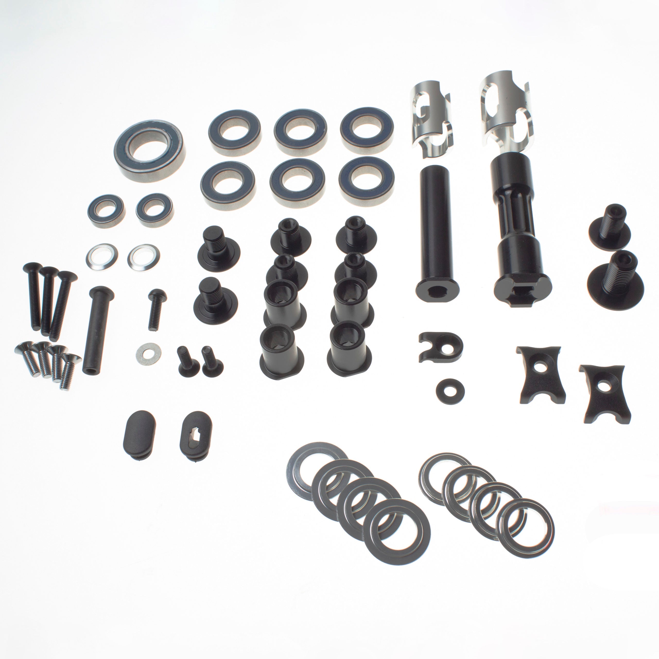 Mountain bike suspension with new bushing kit installed for 2022 Process models
