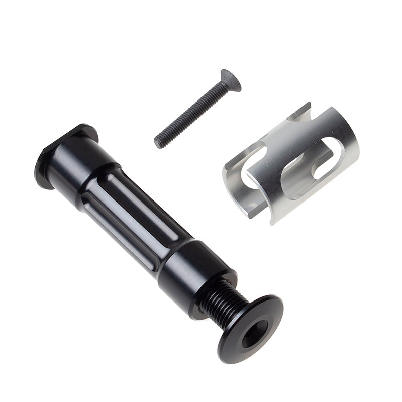 G2 153 pivot axle assembly from the side, showcasing its keyed design.