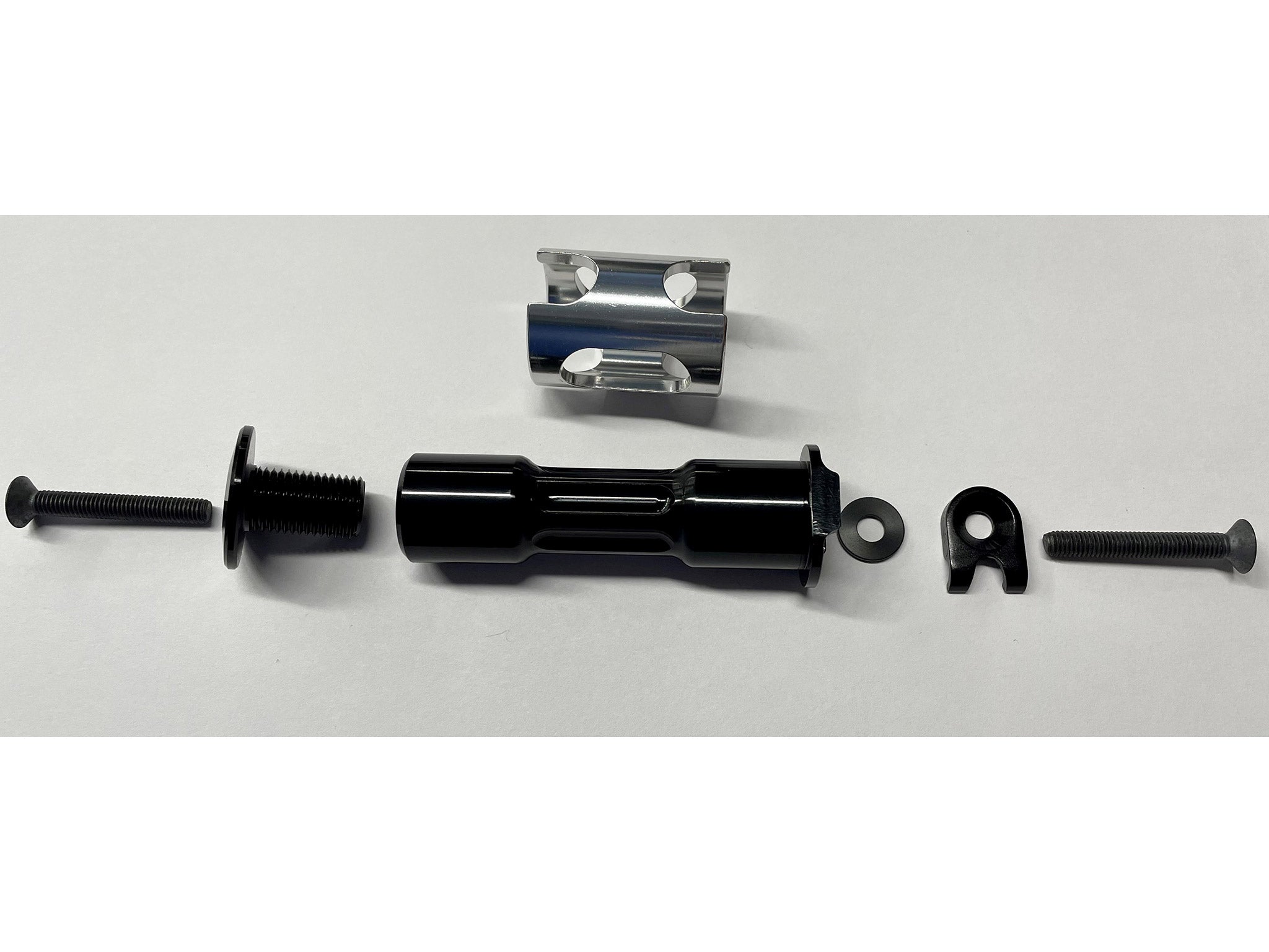 Detailed view of premium bicycle pivot hardware for Process 134 G2
