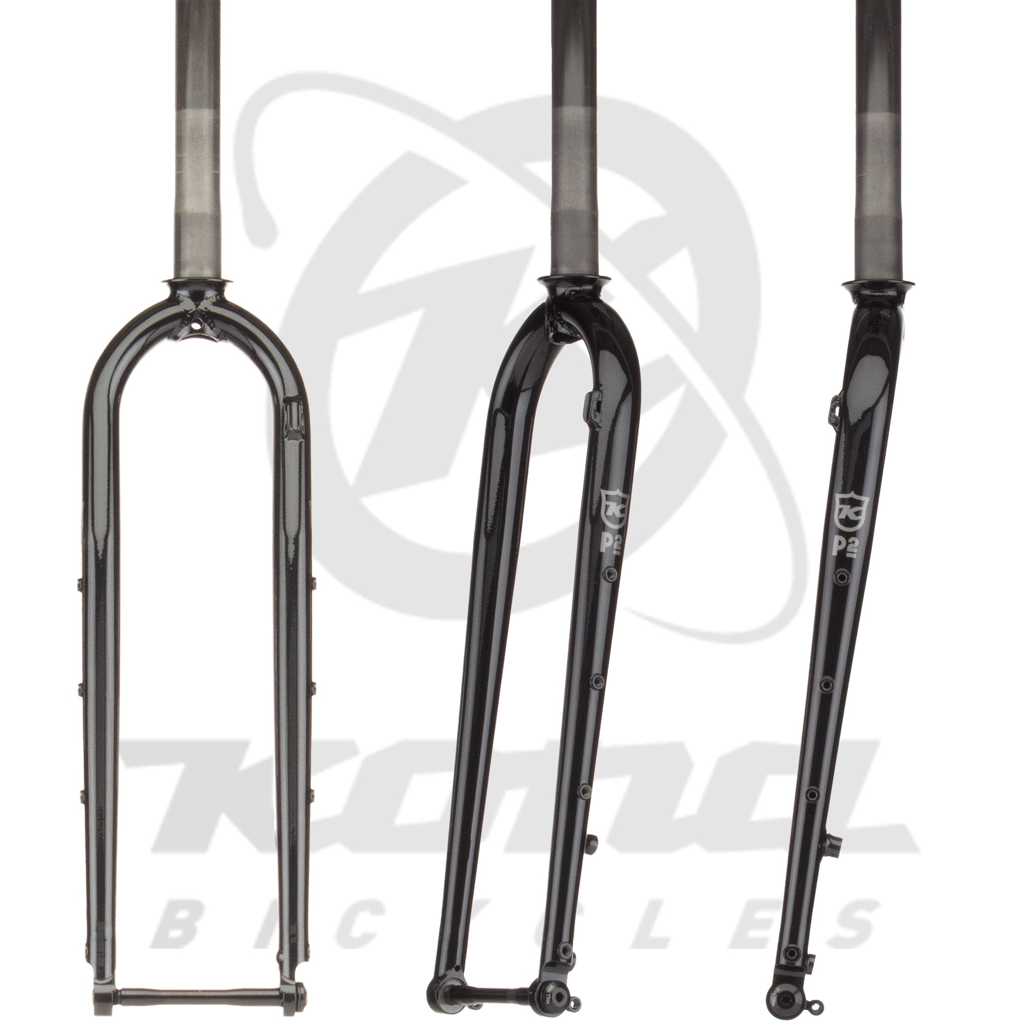 Side view of Sutra ULTD cromo fork showcasing the 55mm offset and 12x100 thru axle compatibility.