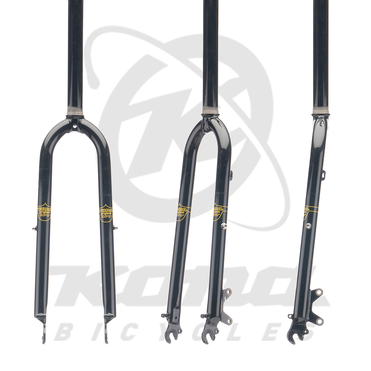 Rove cromo bicycle fork highlighting the 395mm axle-to-crown length and 45mm offset.