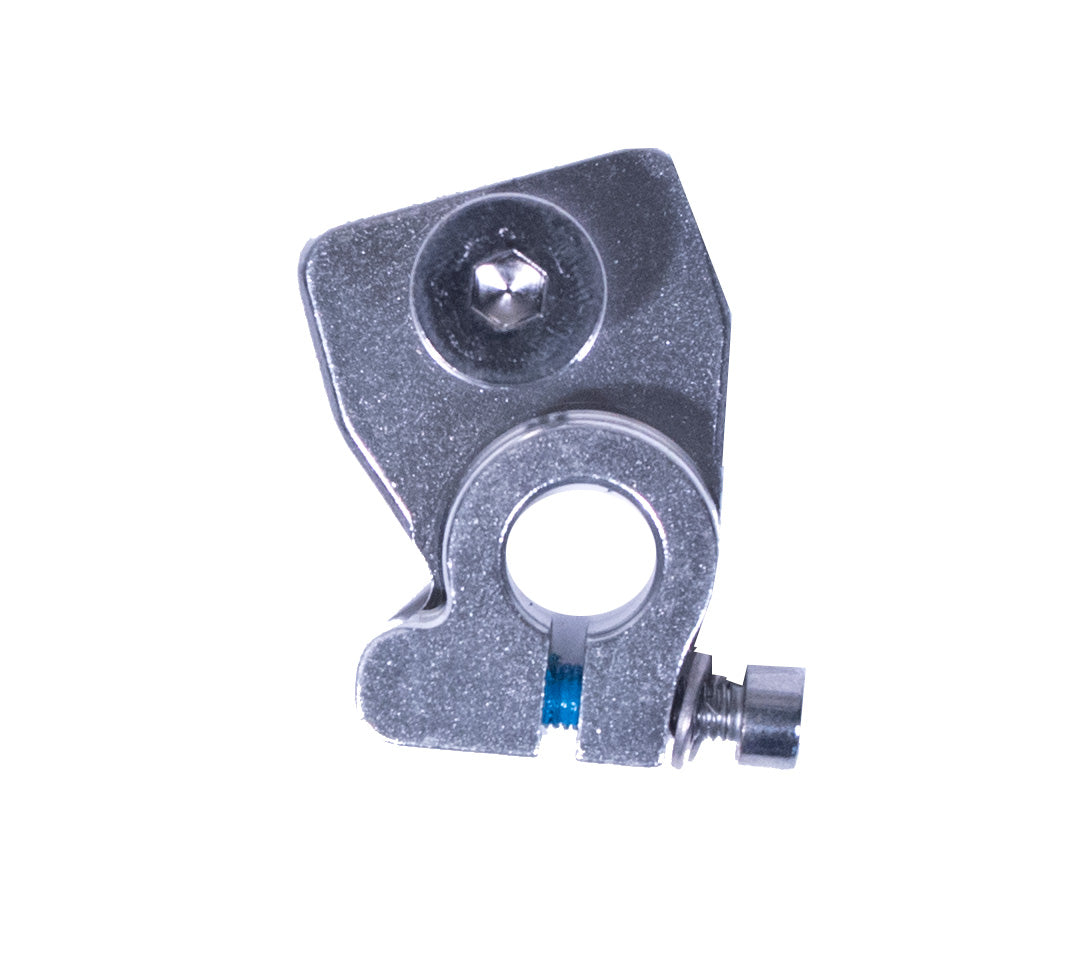 Side view of W-ND derailleur hanger bolted to 2007 Stab Supreme rear dropout