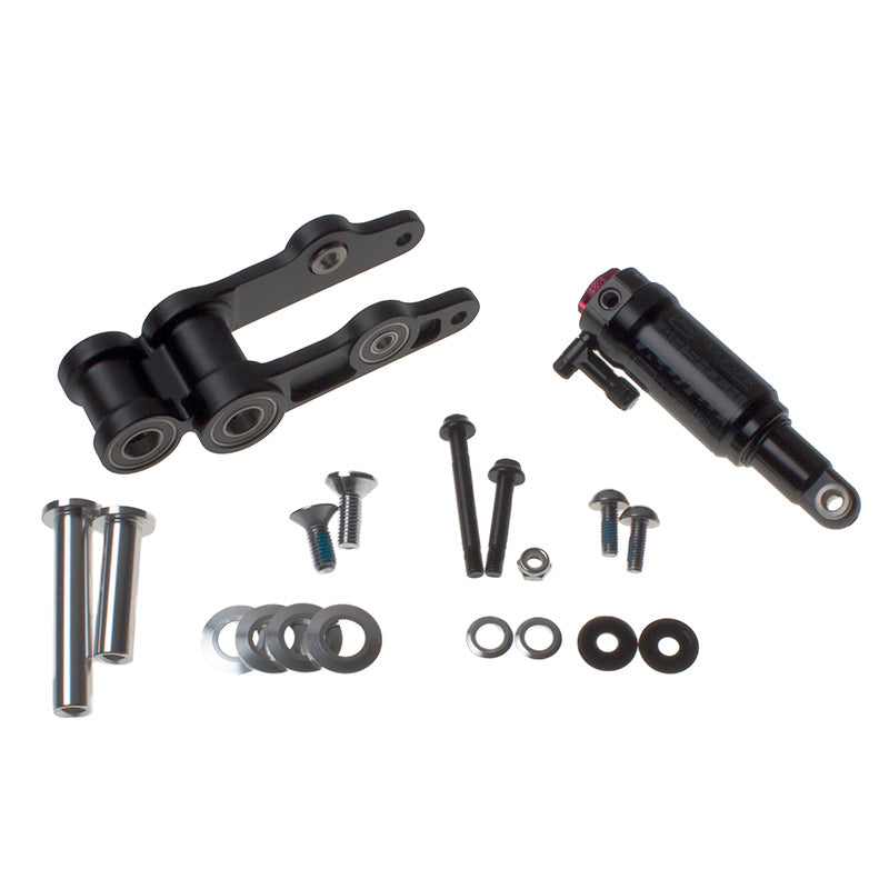 Magic Link G3 air shock mounted on Kona Cadabra for improved suspension