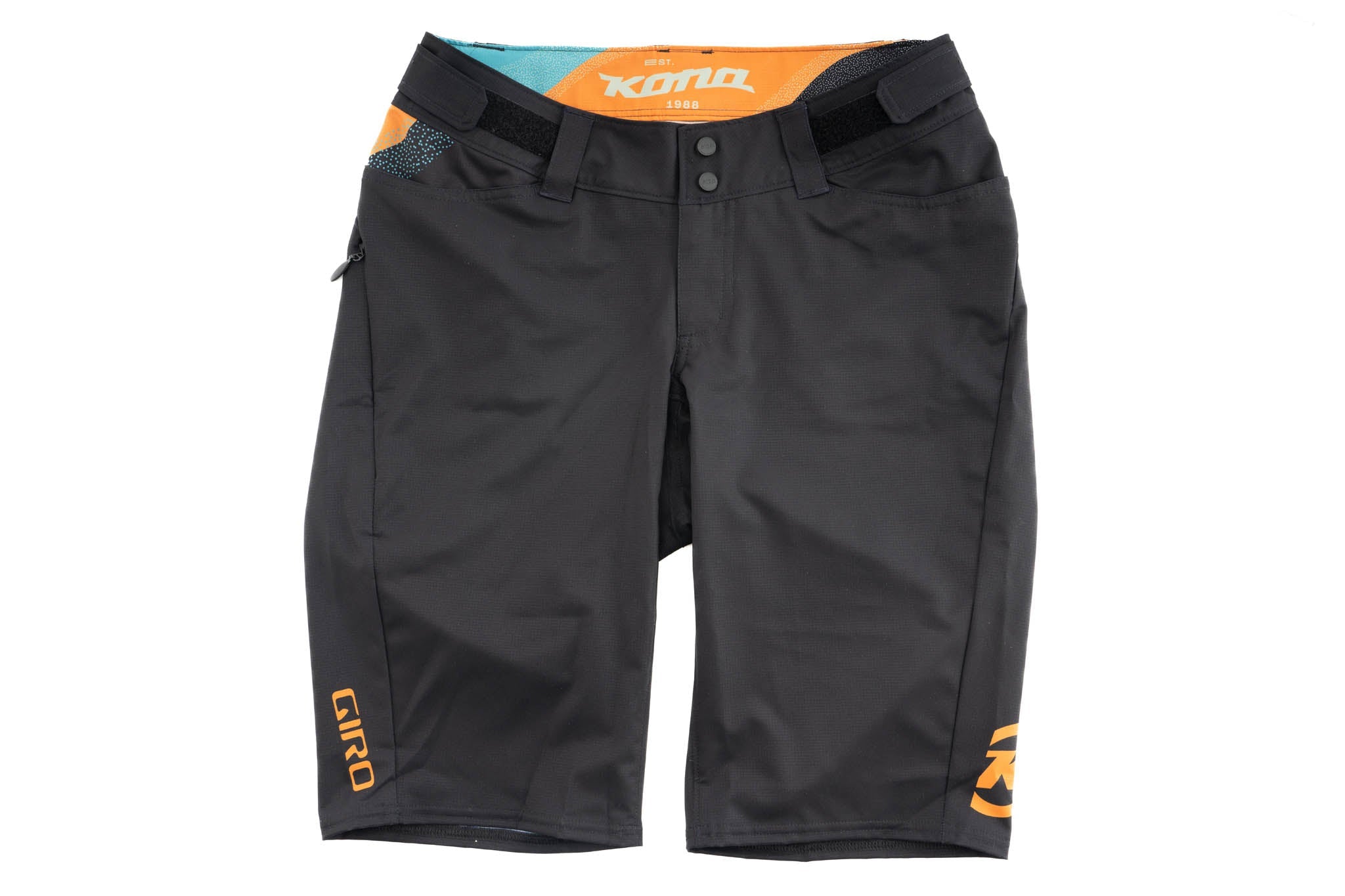 Front view of Comfortable Horizon Women's Athletic Shorts highlighting the zip pocket, ideal for travel.