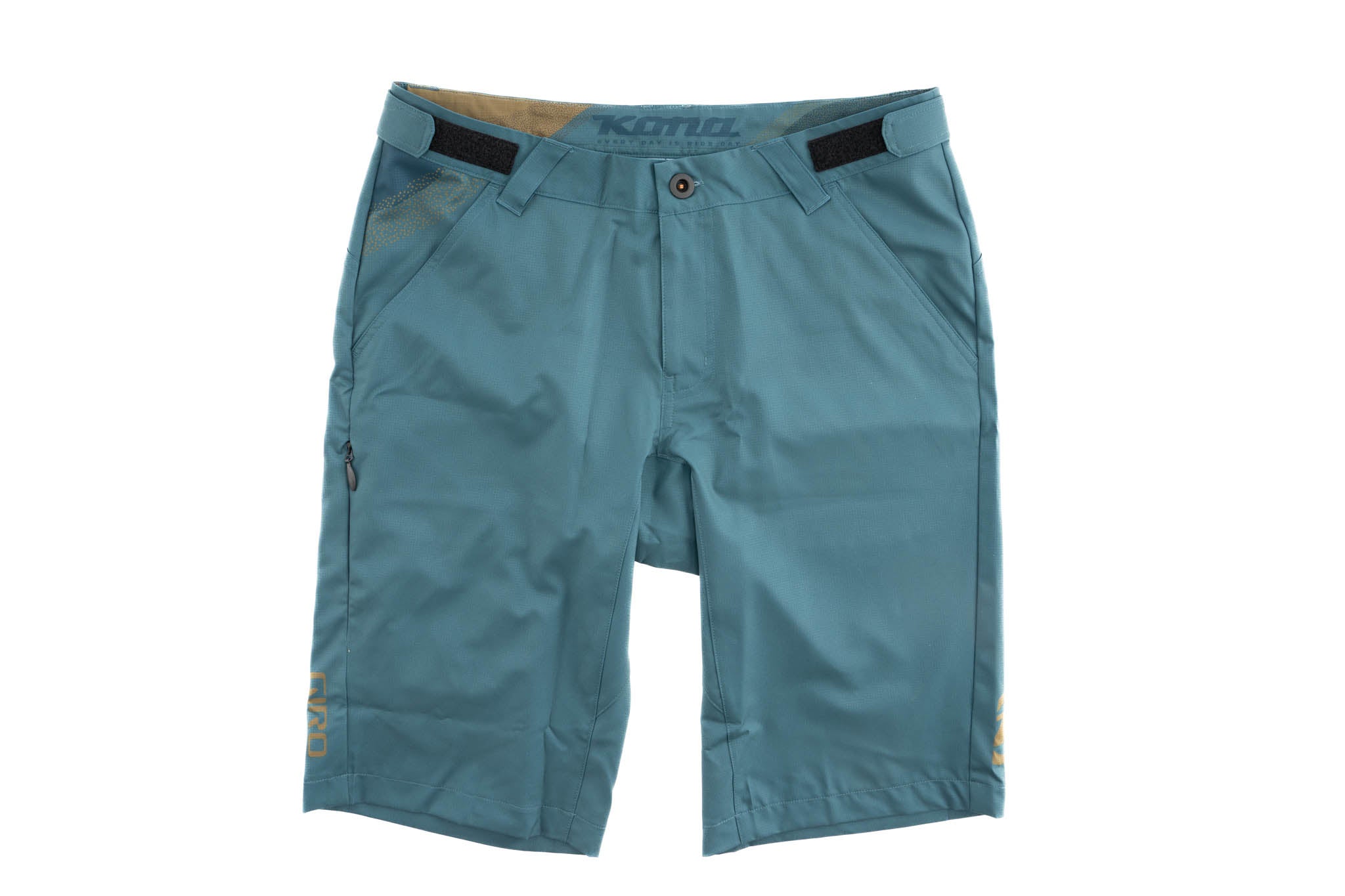 Close-up of horizon shorts showing ripstop fabric and deep pockets