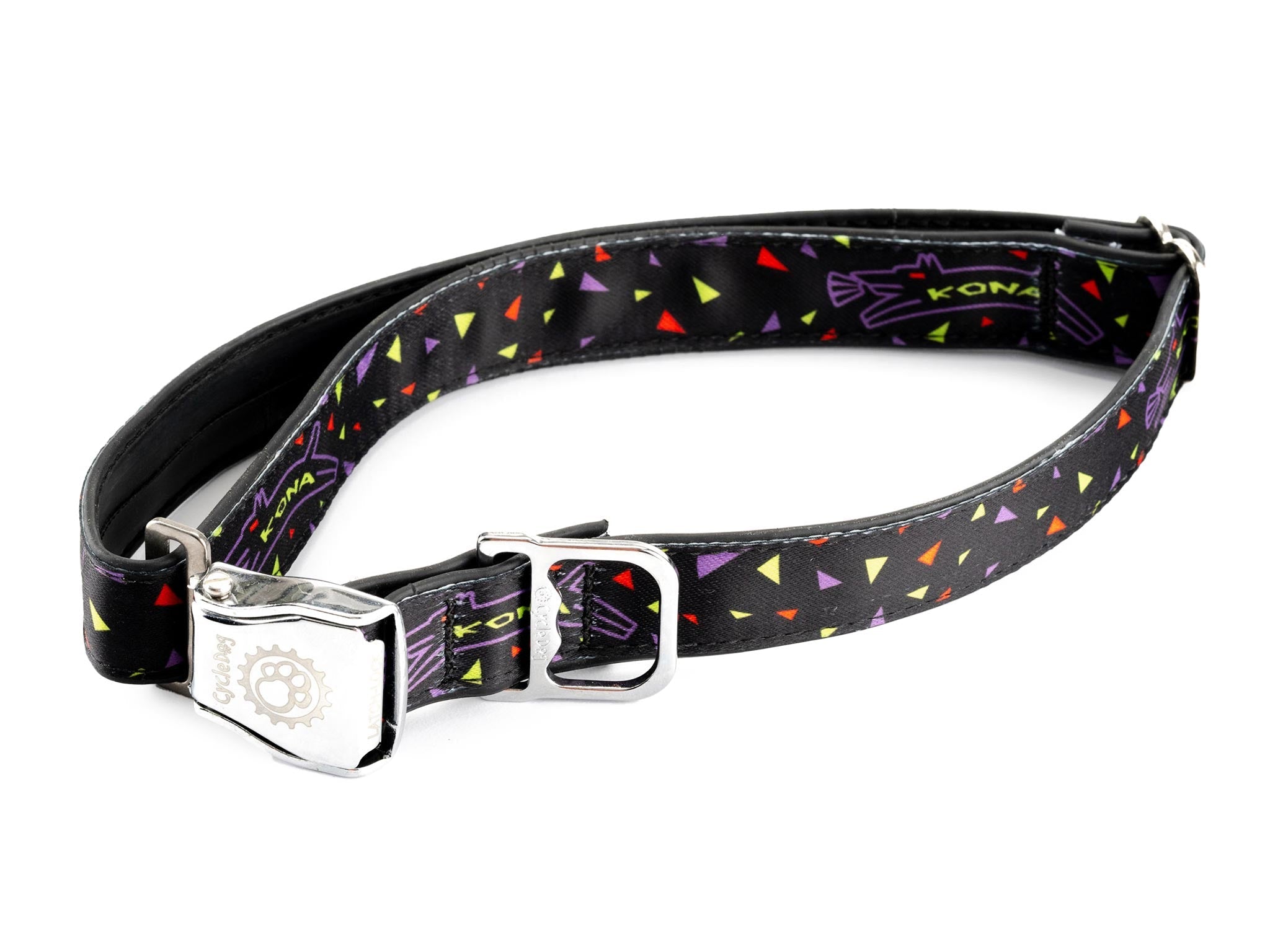 Kona Cycle Premium No-Stink Dog Collar in outdoor setting, showcasing durability and style.