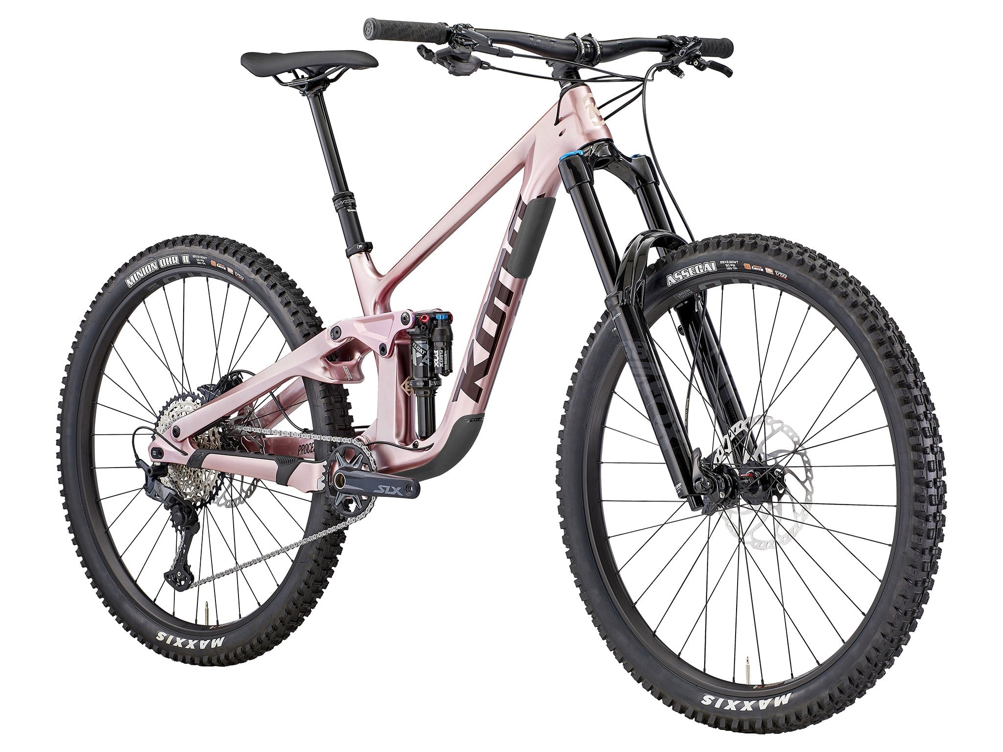 Close-up of carbon frame and suspension of Process X CR