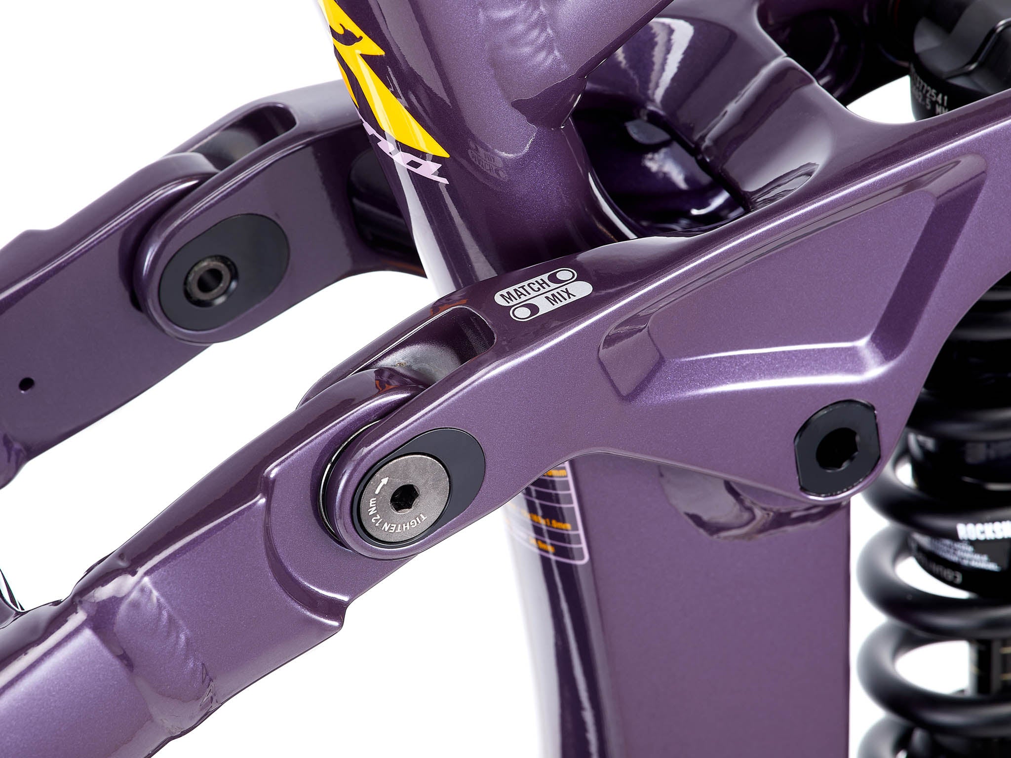 Close-up of the aluminum frame of the Process X, highlighting its durable design for competitive riders.