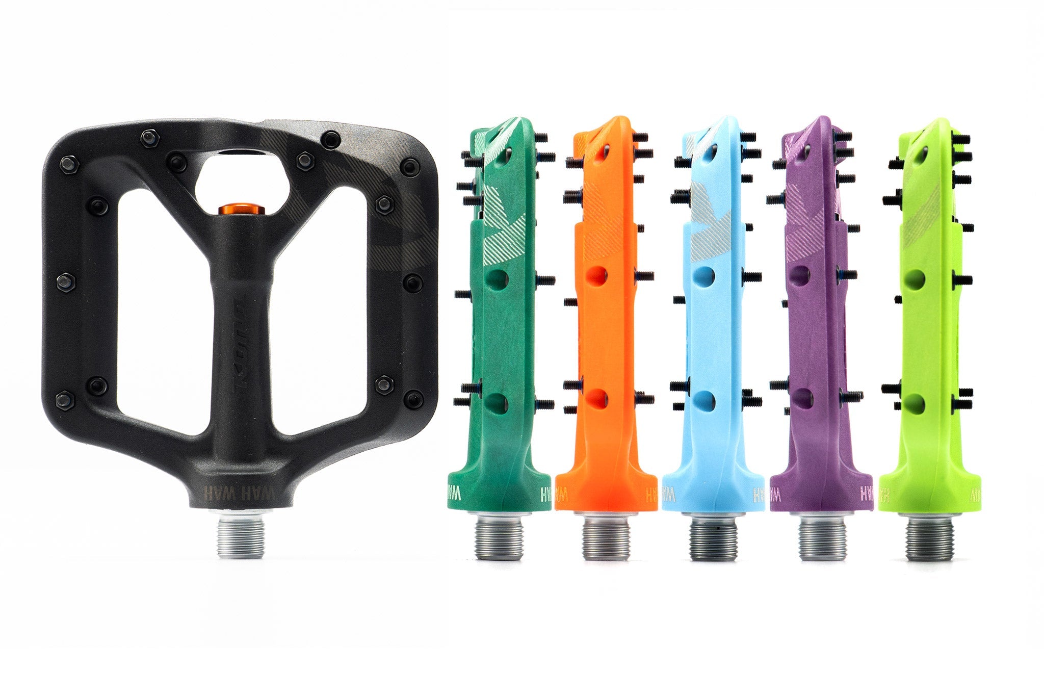 Wah Wah II Pedal Small composite flat pedal from the side, highlighting its lightweight design