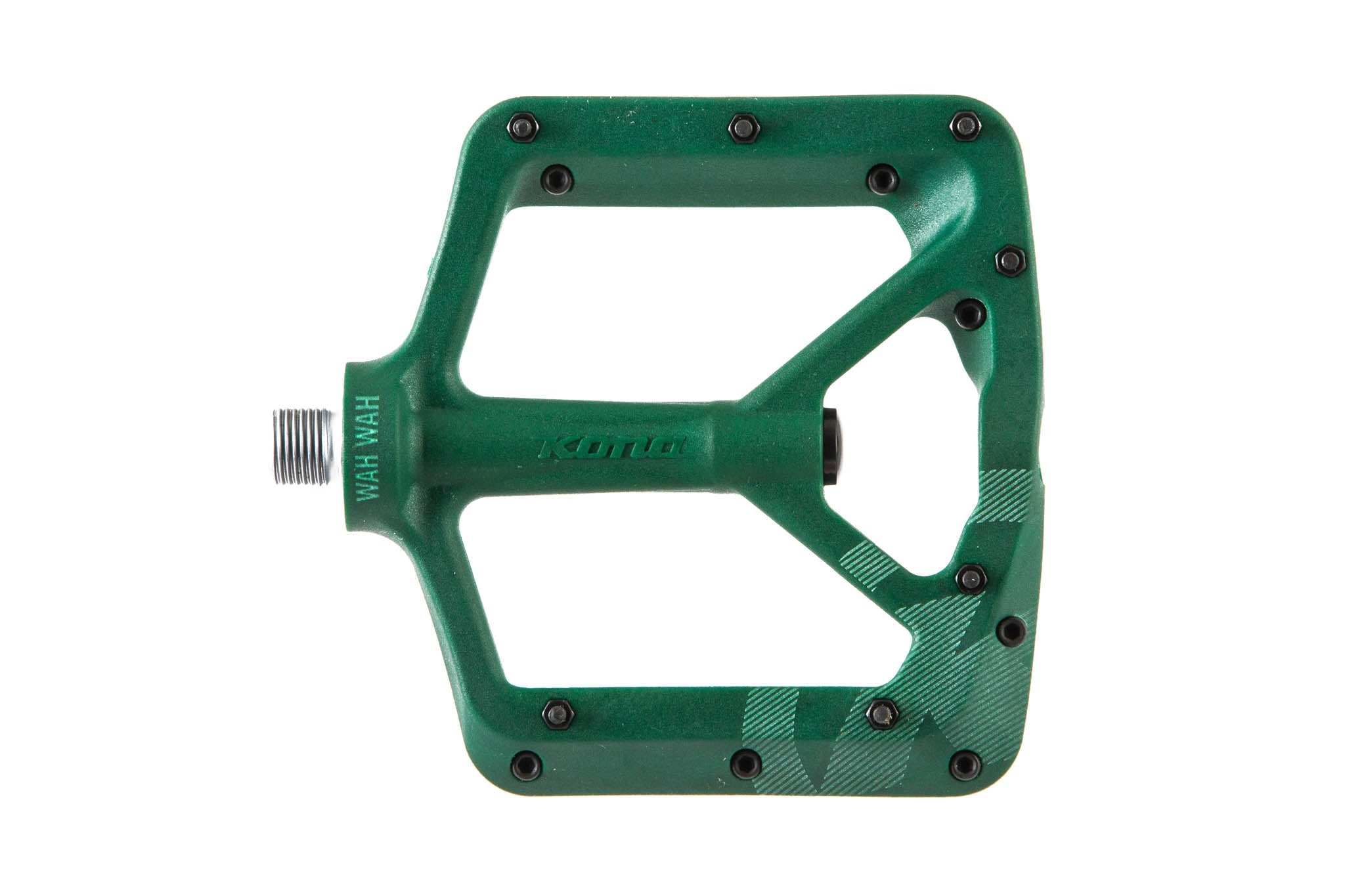 Wah Wah II composite flat pedals with textured grip for mountain biking