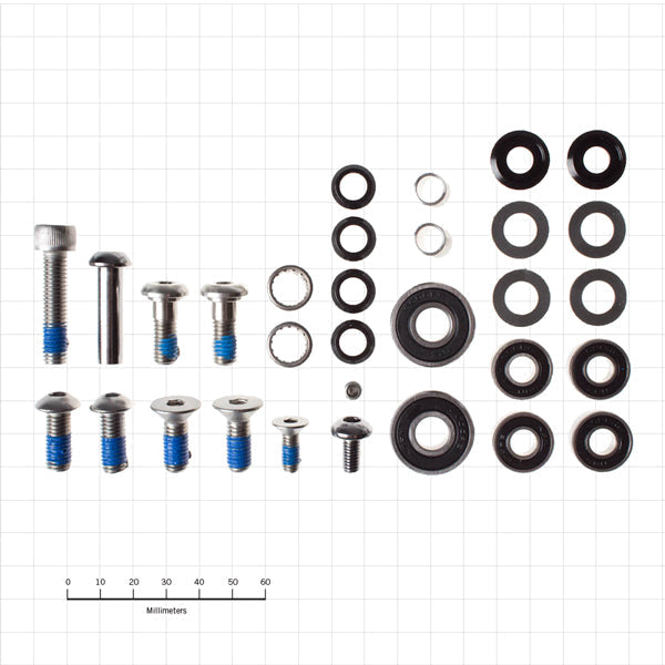 Mountain bike suspension bushing being installed for Satori 2012