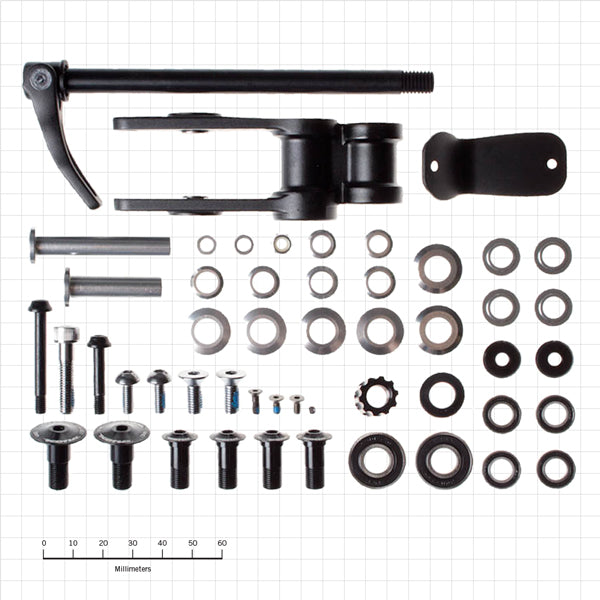 Premium Back-Country Bushing Kit #9 showcased from the front angle, ideal for vehicle upgrades.