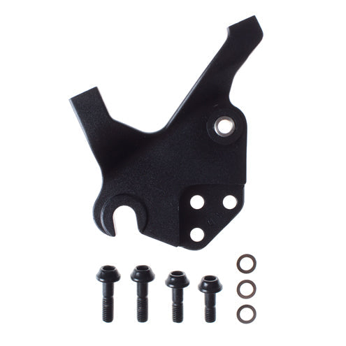 DOPE2 QR-ND Dropout Hanger for guitars from a side angle, showcasing its sleek design.