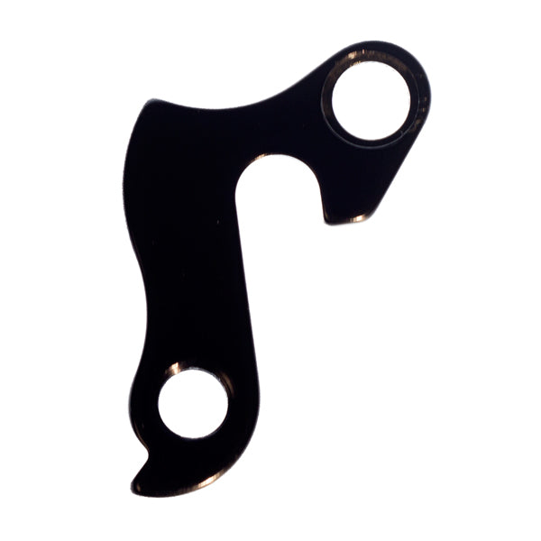 Close-up shot of derailleur hanger compatible with Dew City bike