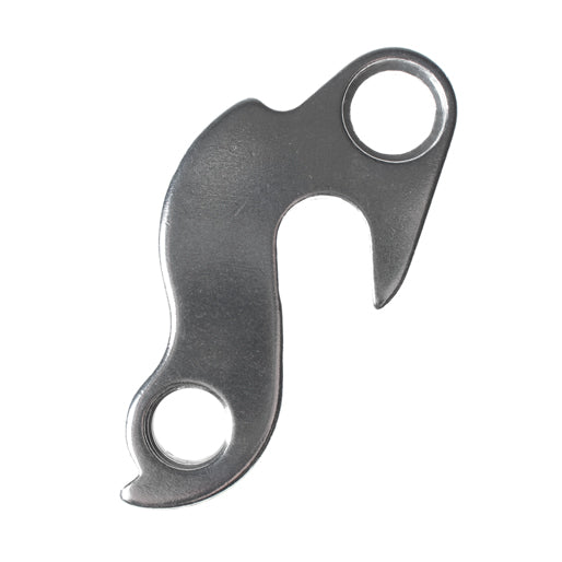 Close-up side view of HR Alloy Hanger mounted on a 1999 Haole frame dropout