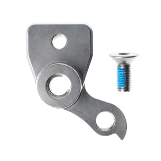 Close-up of derailleur hanger on mountain bike with W-STEP compatibility