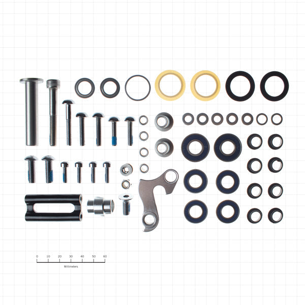 Close-up of the premium bushing kit showcasing its durable materials for Howler 2006-2007.