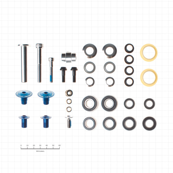 Kona XCBK #11 bushing kit displayed from the side, emphasizing its quality materials.
