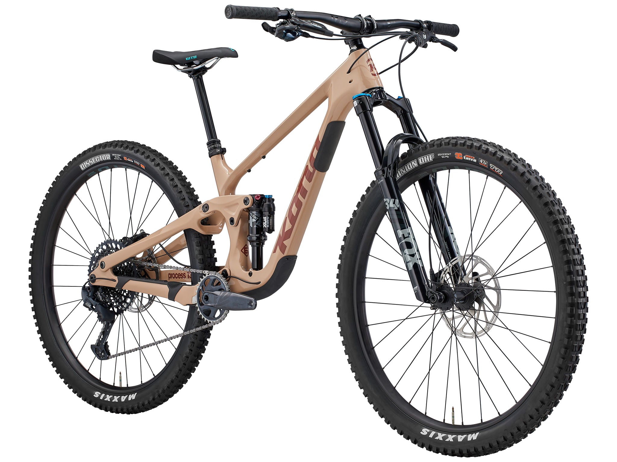 Rider navigating technical trail on the Process 134 CR enduro bike