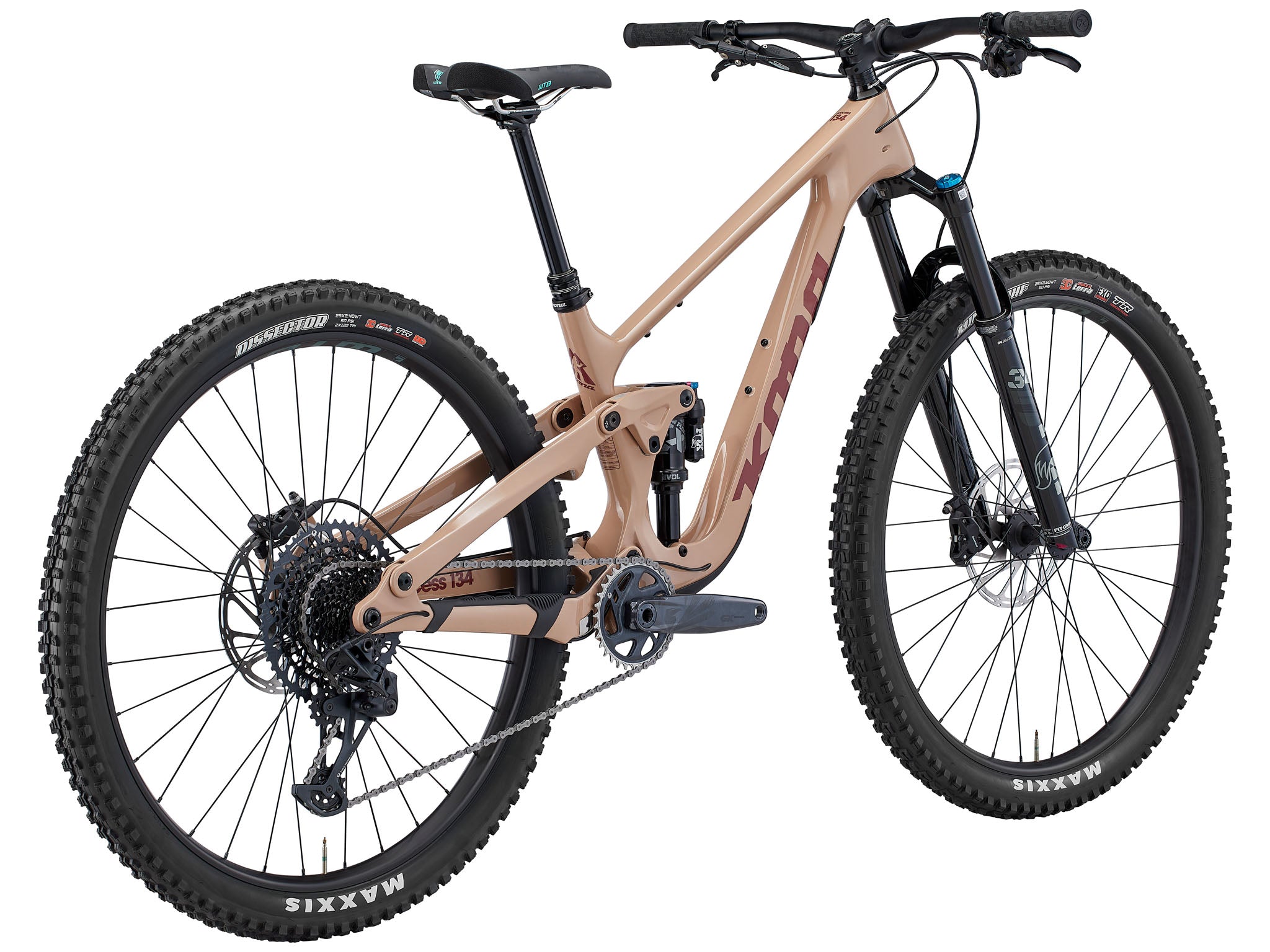 Full view of the Process 134 CR trail bike with Fox Performance Elite suspension