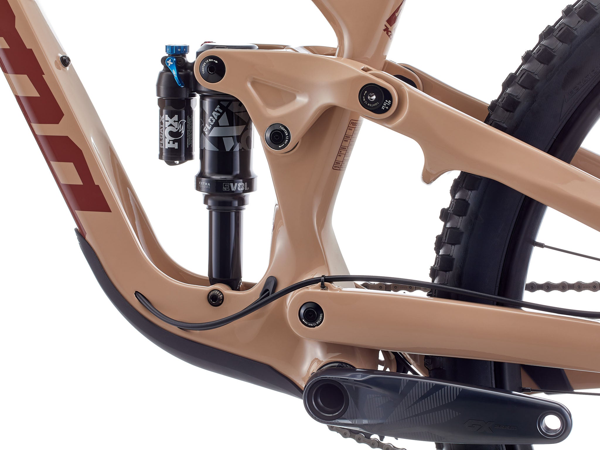 Rider navigating technical trail on the Process 134 CR enduro bike