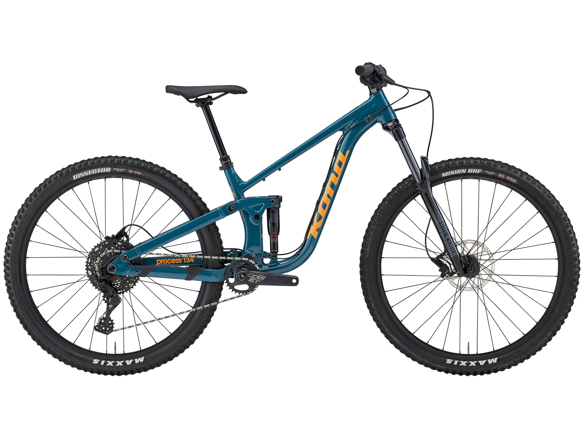 TrailMaster 134 mountain bike on rocky trail for trail riding