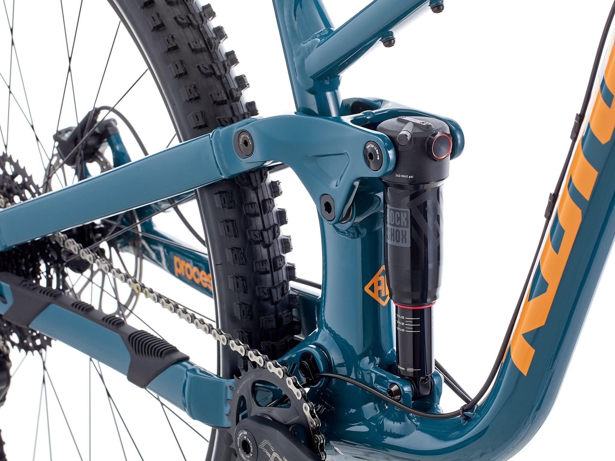 Rider enjoying a smooth ride on TrailMaster 134 mountain bike
