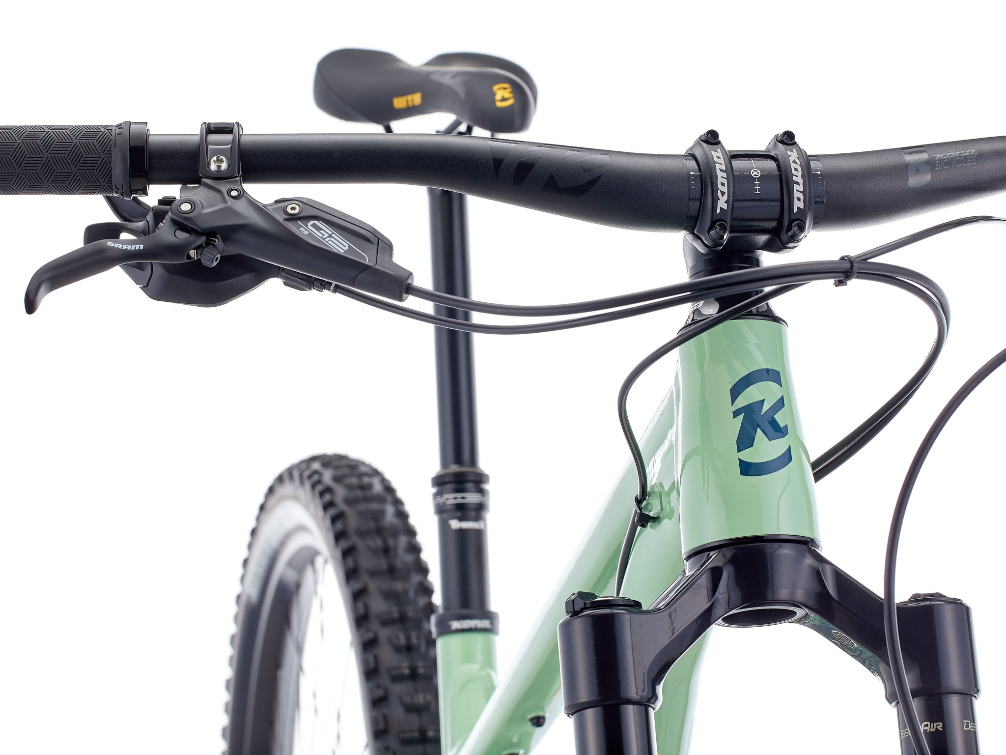 Rider navigating rugged off-road trail with the Process 153 DL bike