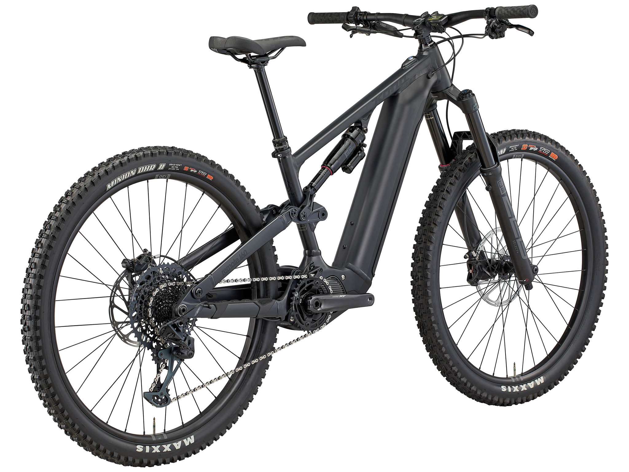 Close-up of the Shimano EP8 motor on the Remote 160 DL e-Mountain Bike.